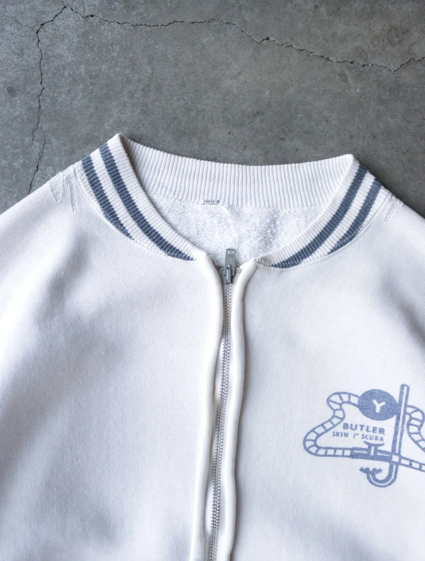 1950S SCUBA ZIP UP SWEATSHIRT