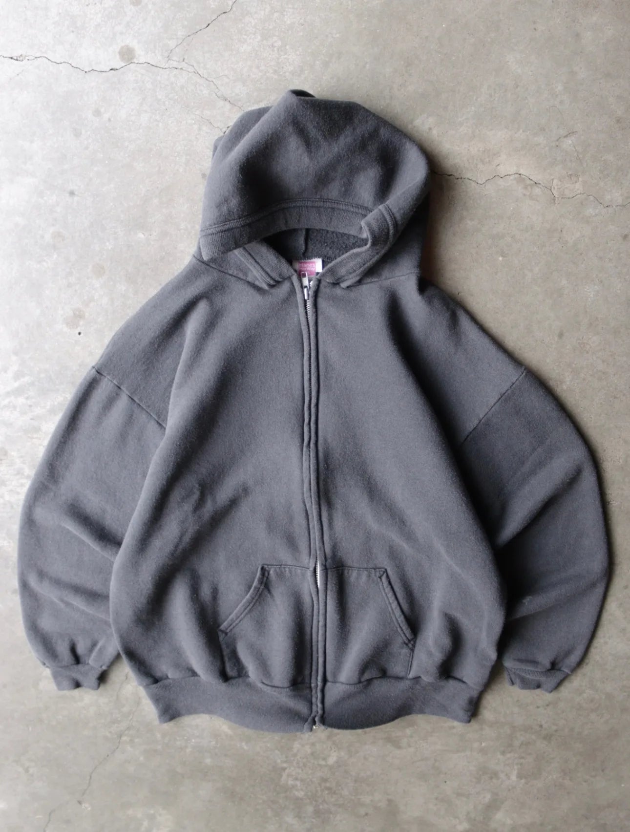 1990S ZIP UP HOODED SWEATSHIRT