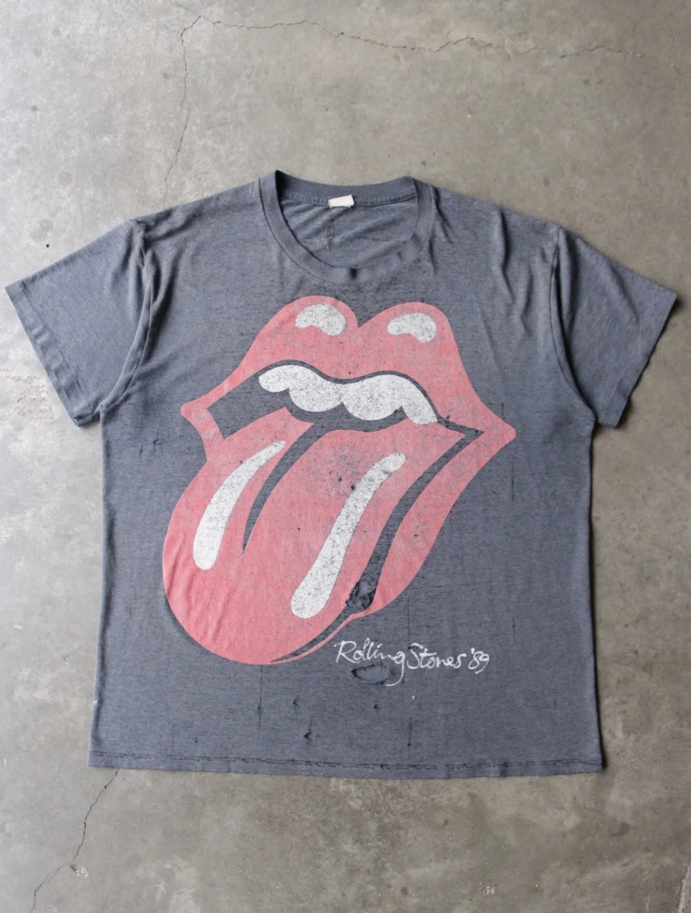 1980S ROLLING STONES THRASHED BAND TEE
