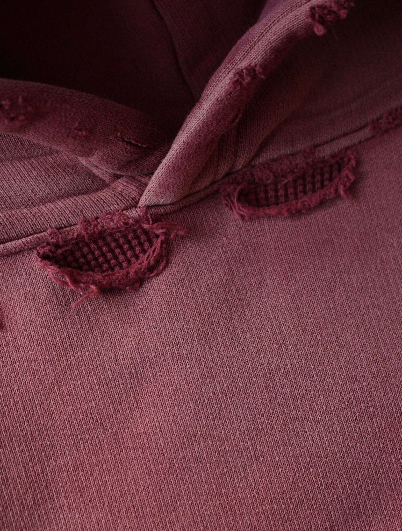 TWO FOLD X VELOUR EXPANSION GUSSET HOODED SWEATSHIRT
