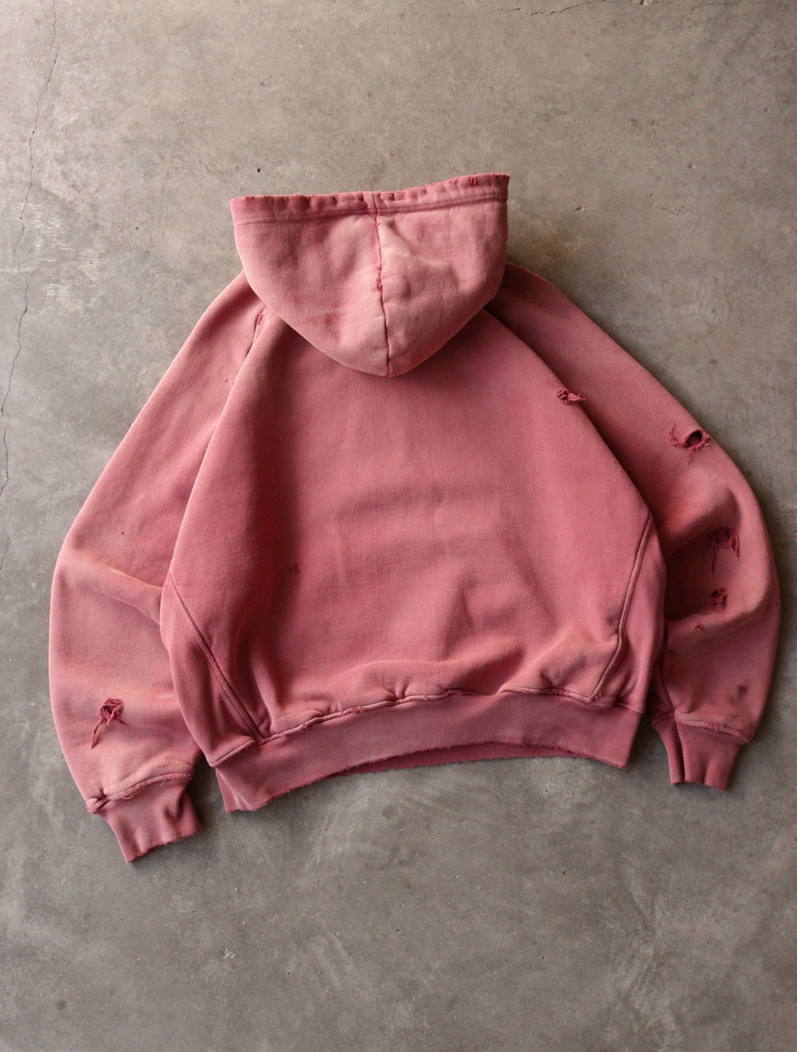 TWO FOLD X VELOUR EXPANSION GUSSET HOODED SWEATSHIRT