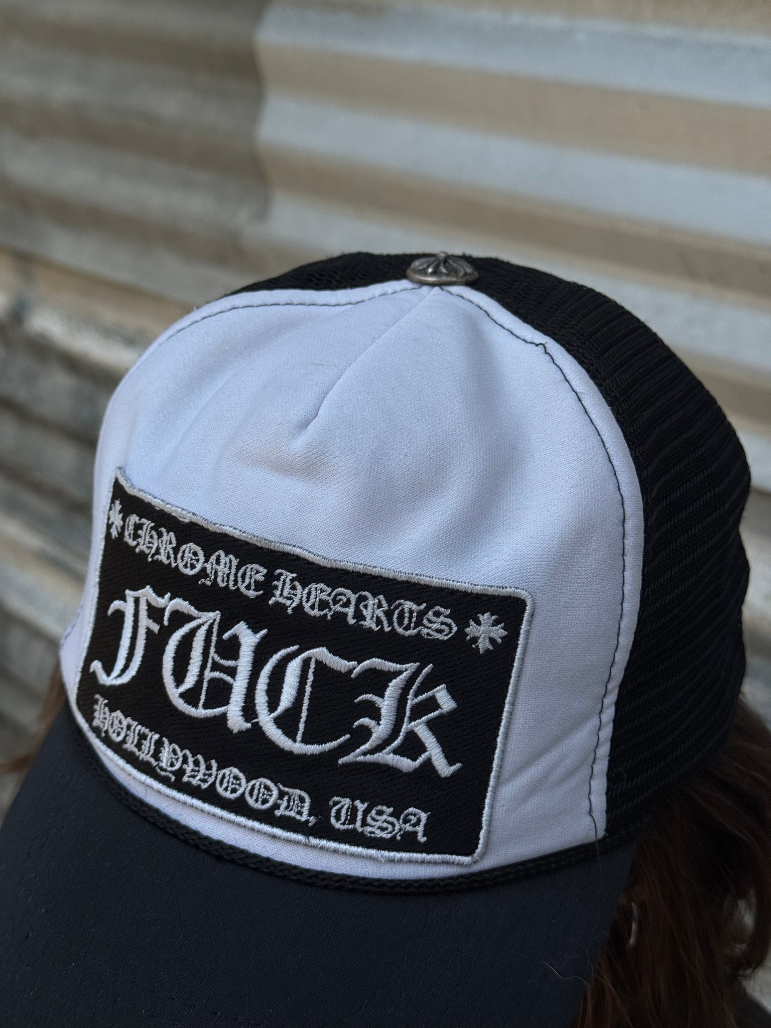 1990S CHROME HEARTS F*CK TRUCKER HAT