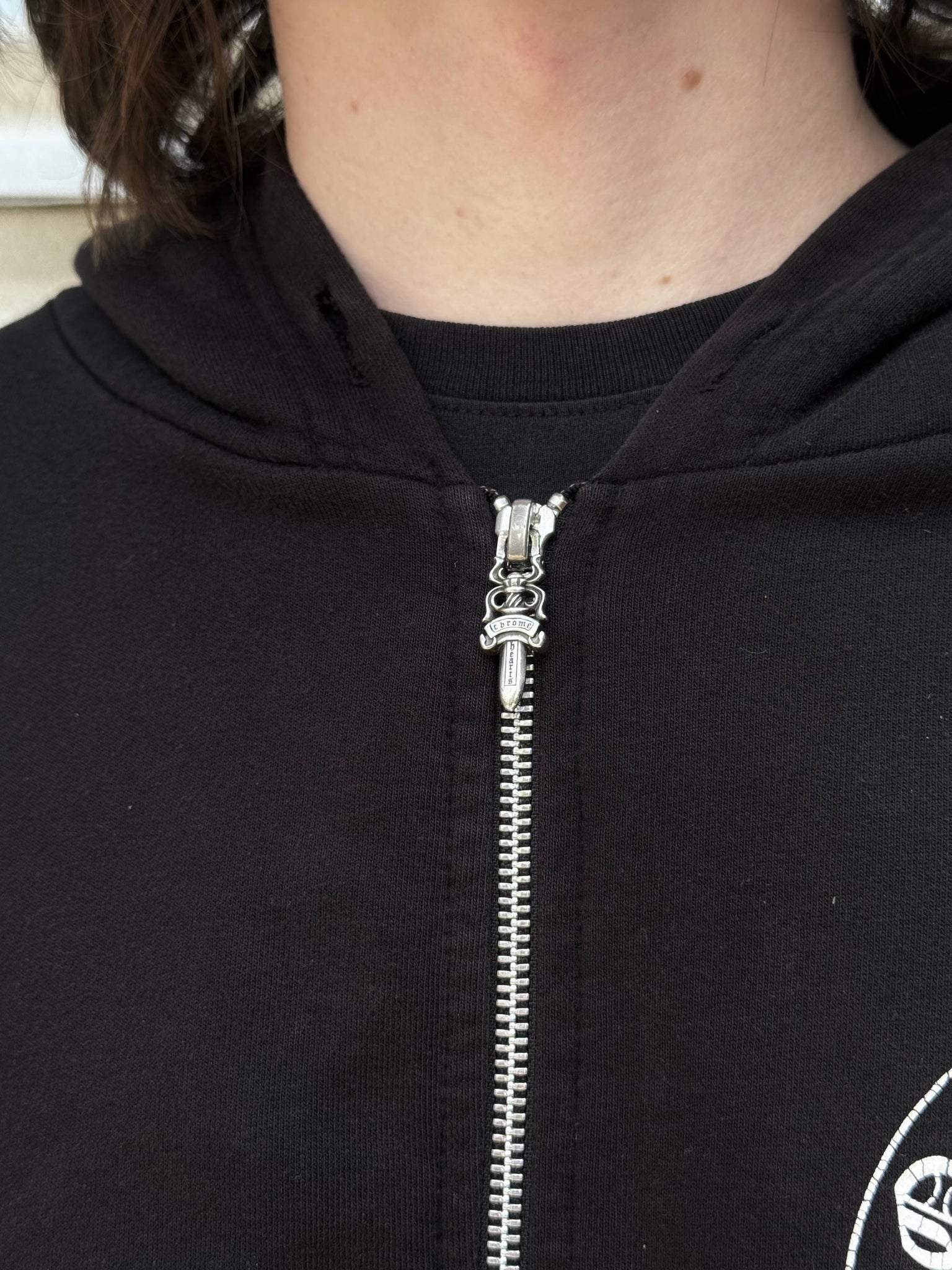 2000S CHROME HEARTS HORSESHOE LOGO HOODED SWEATSHIRT