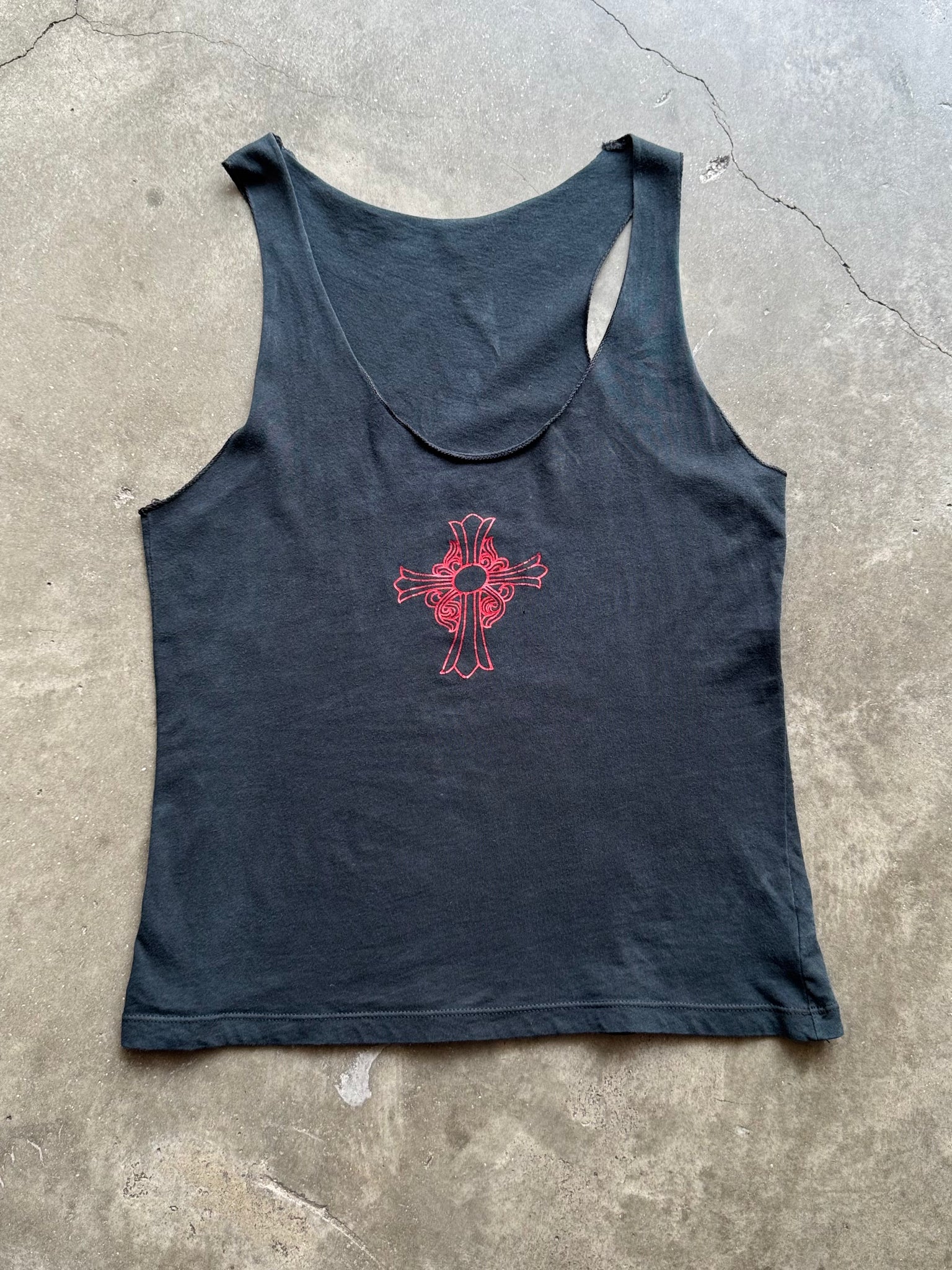 1990S CHROME HEARTS CROSS TANK TOP