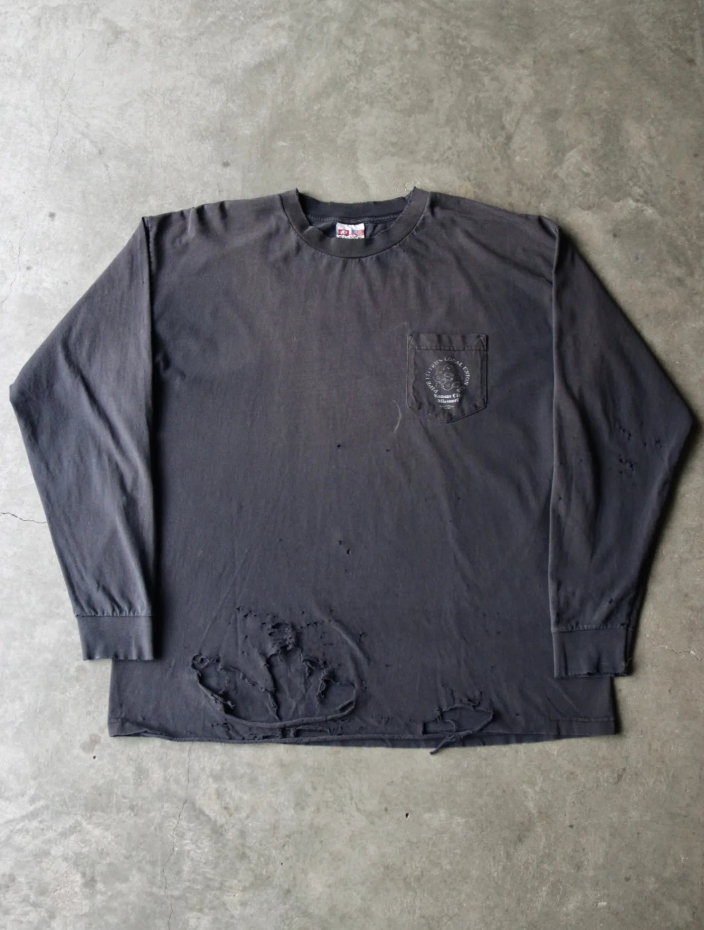 1990S THRASHED L/S TEE