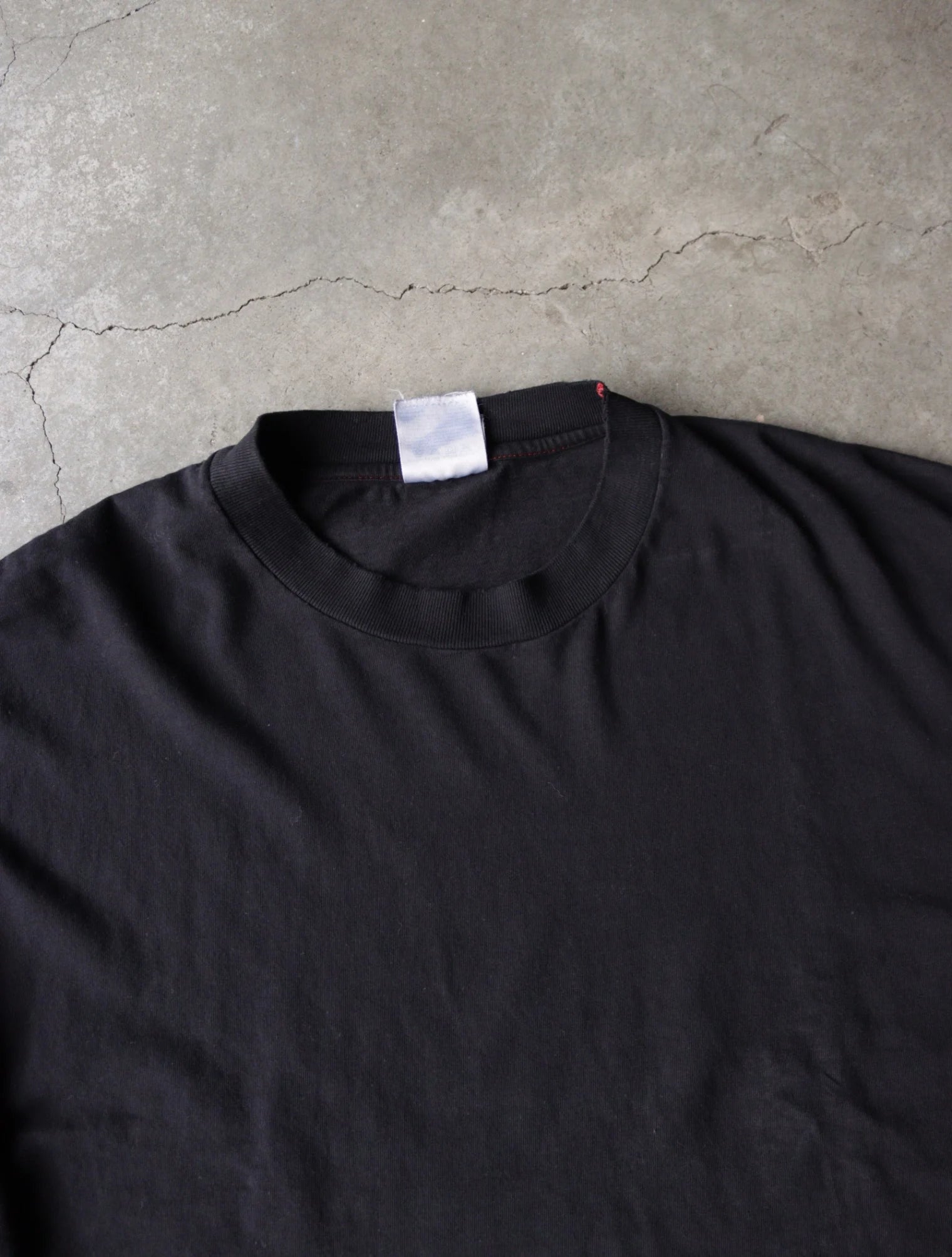 1990S BLACK L/S OVERDYED TEE