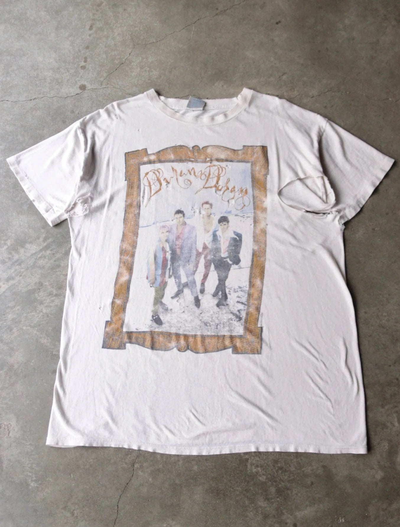 1990S THRASHED DURAN DURAN BAND TEE