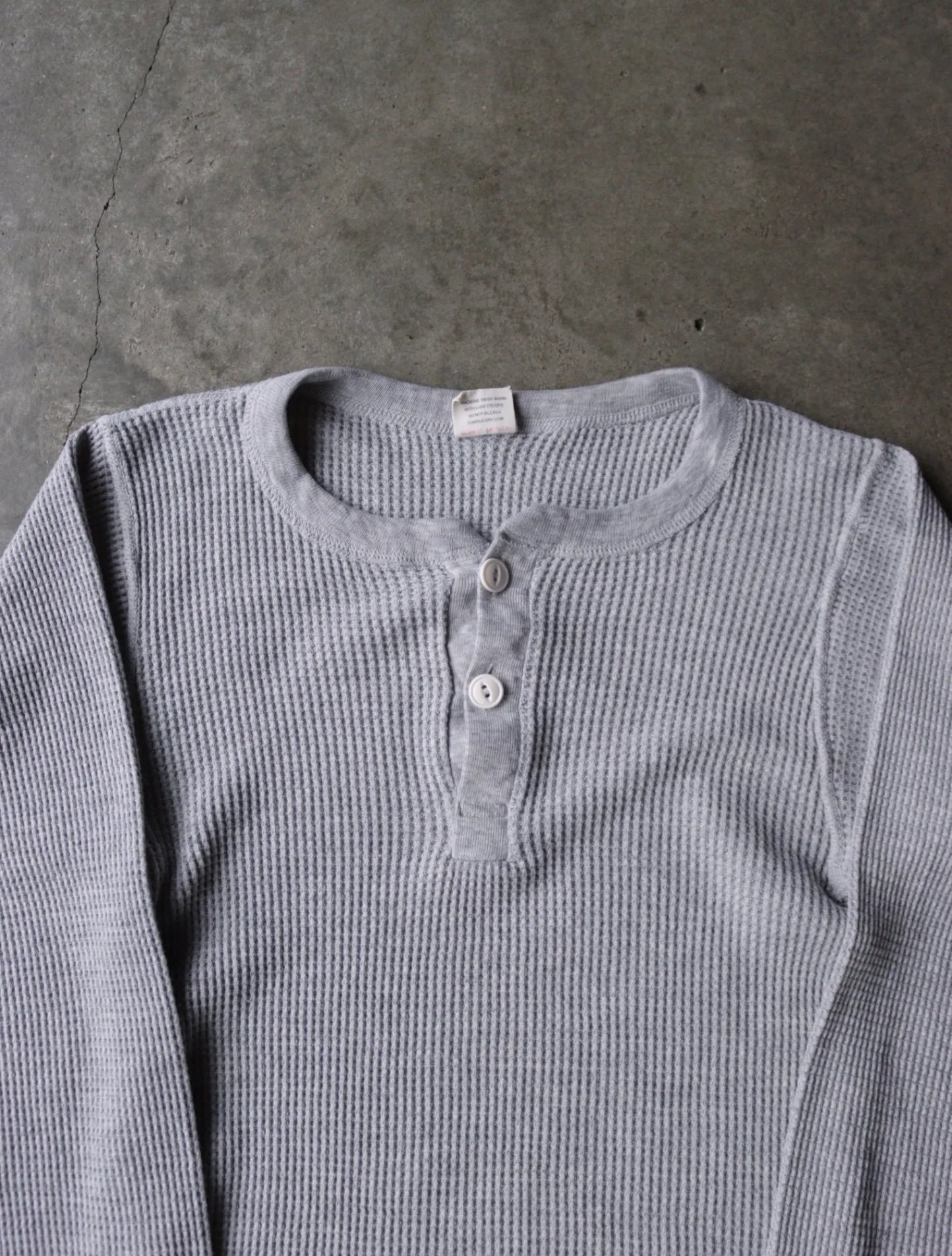1990S GREY THERMAL SHIRT