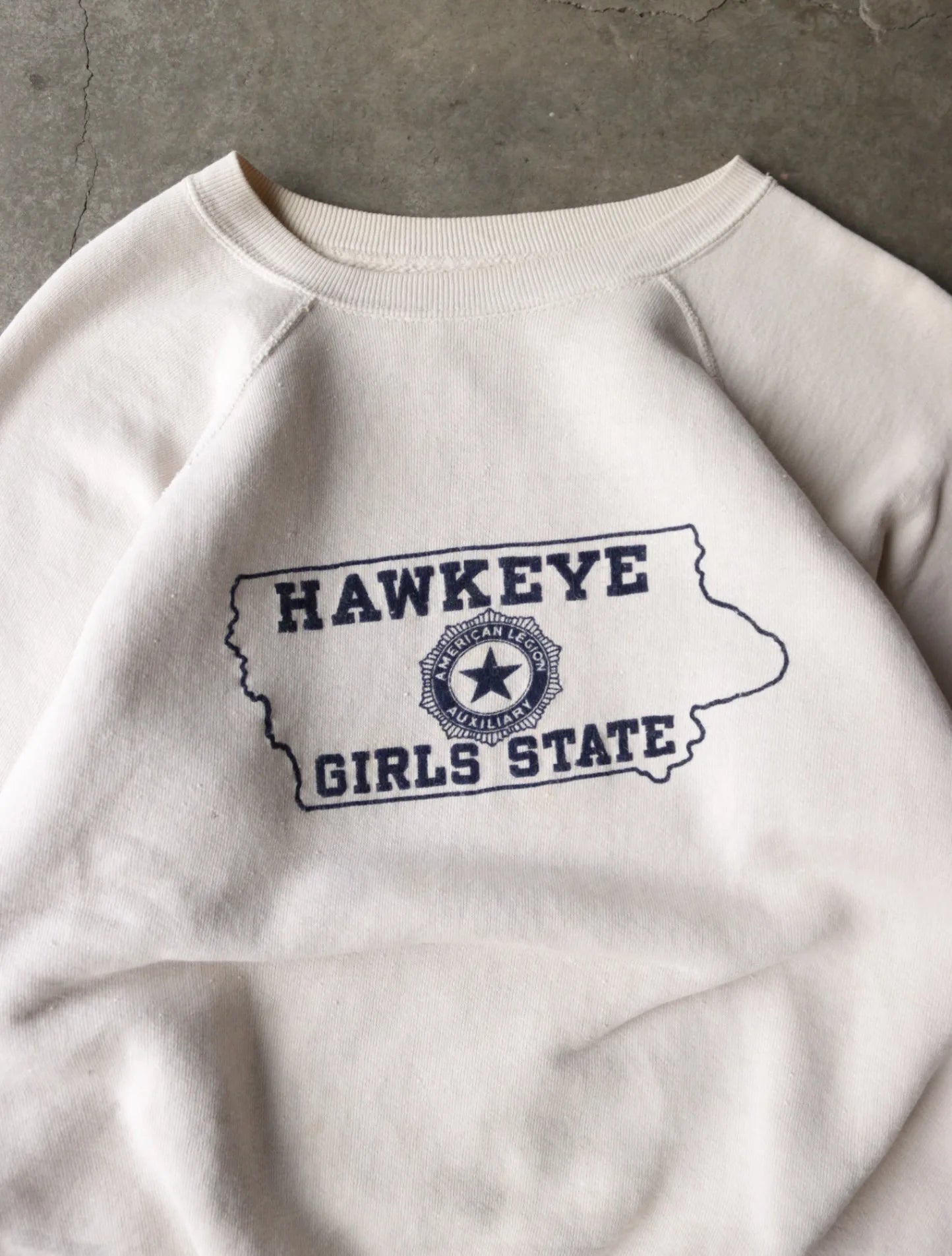 1950S HAWKEYE GIRLS STATE SWEATSHIRT