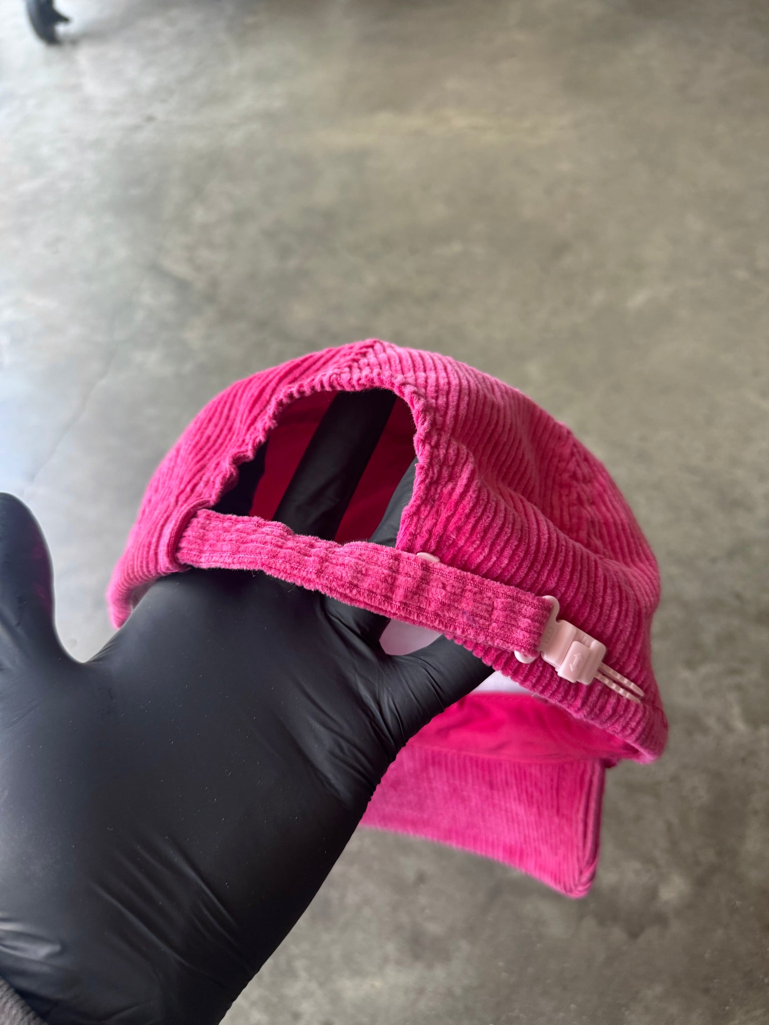 1980S PINK SKI CORD HAT