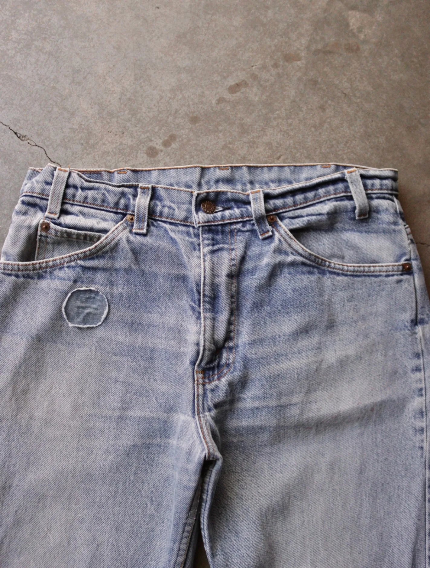 1990S LEVIS PATCHED UP 505 DENIM PANTS