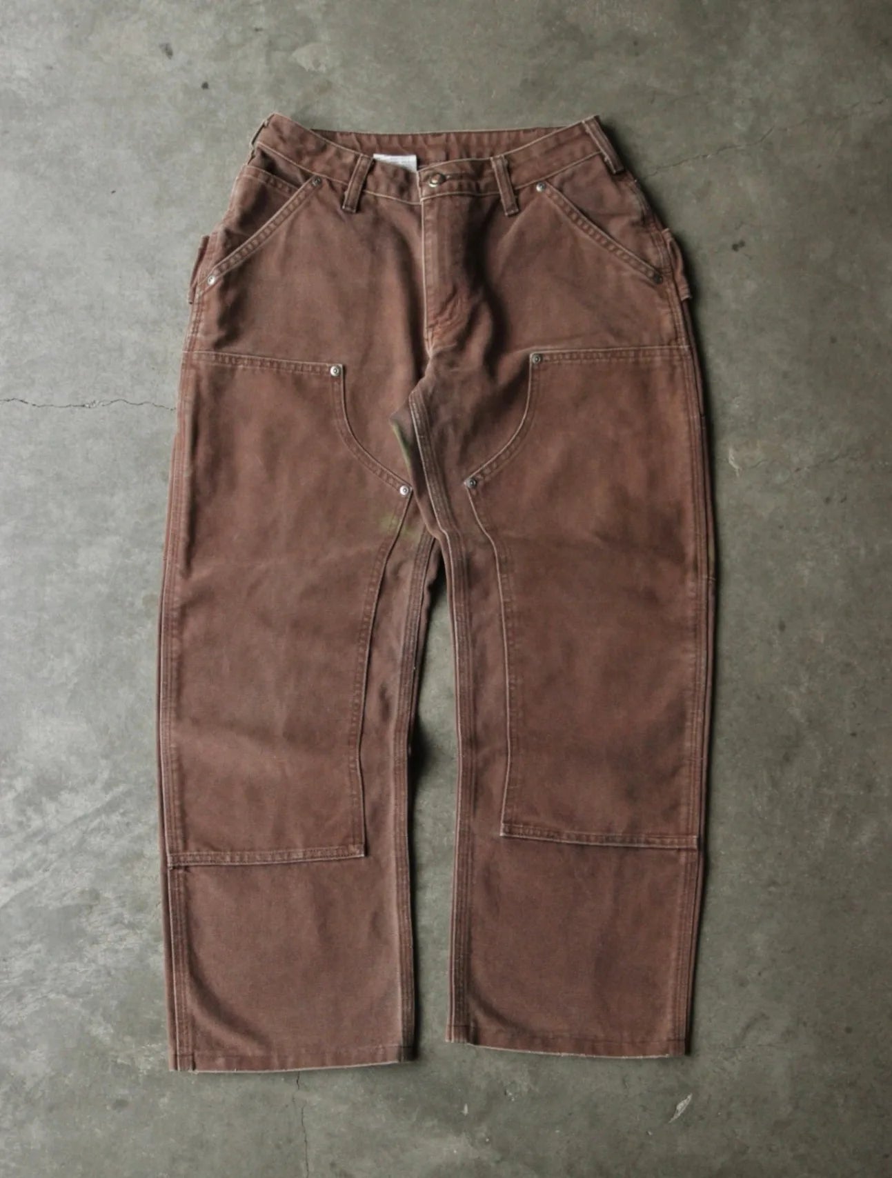 2000S BROWN CARHARTT DOUBLE KNEE WORK PANTS