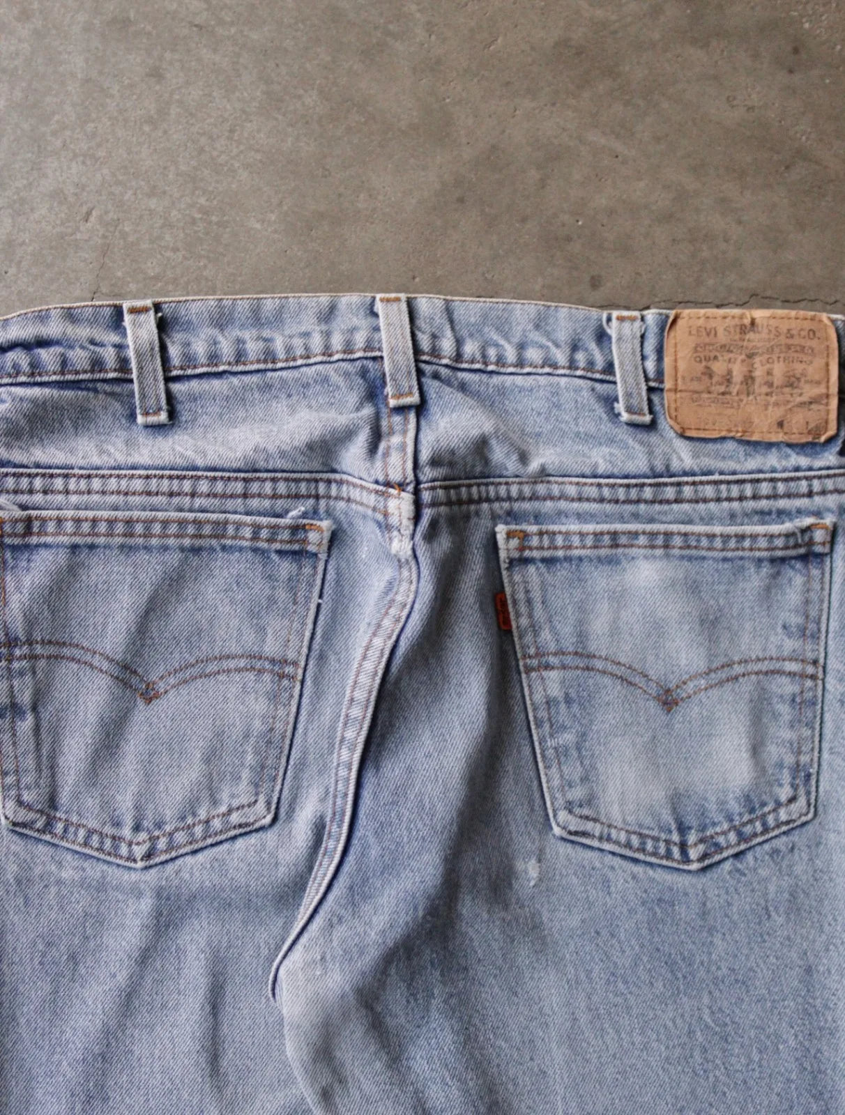 1990S LEVIS PATCHED UP 505 DENIM PANTS