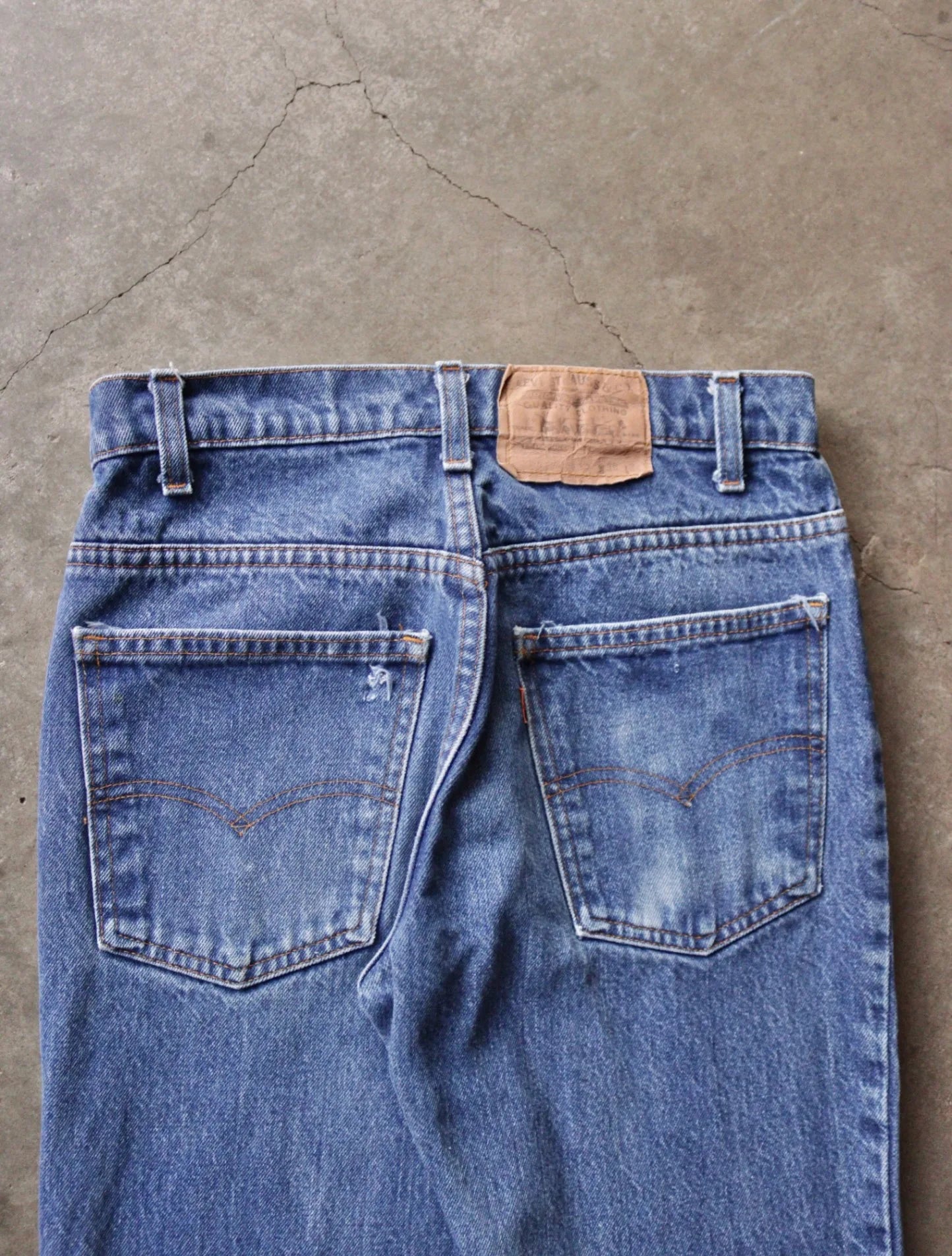 1980S LEVI'S FADED FLARED DENIM PANTS