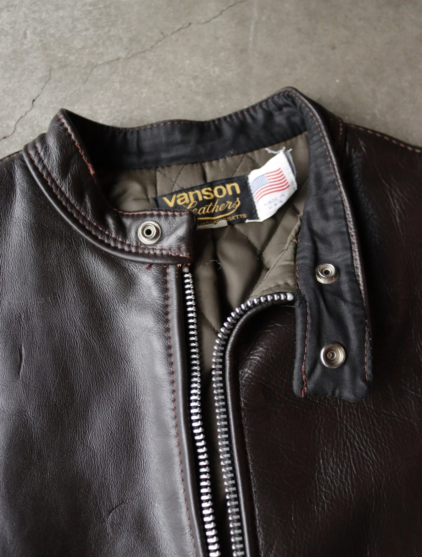 1990S CHOCOLATE BROWN LEATHER JACKET