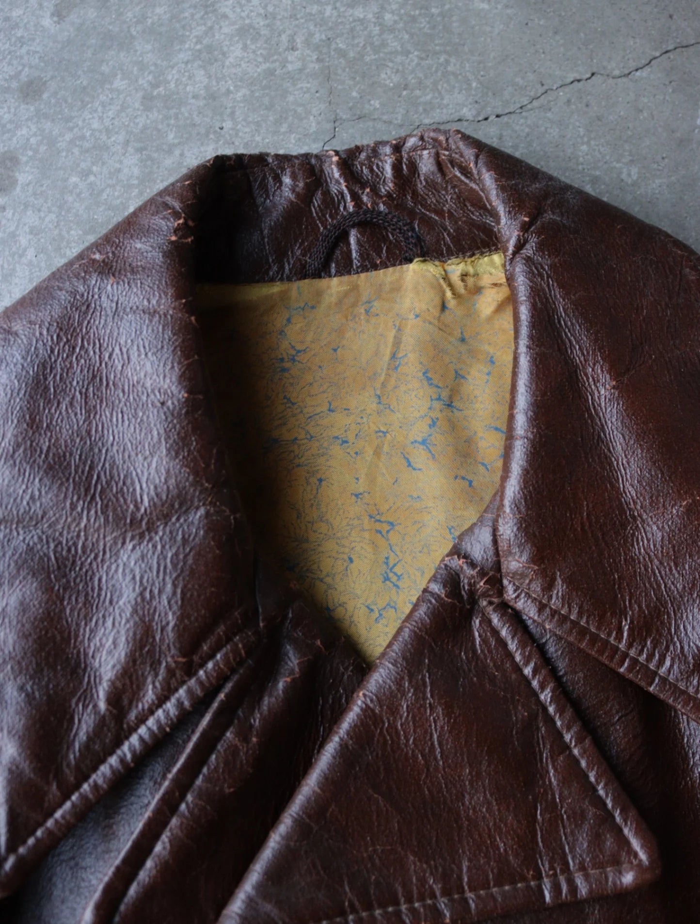 1980S FAUX LEATHER DOUBLKE BREASTED JACKET
