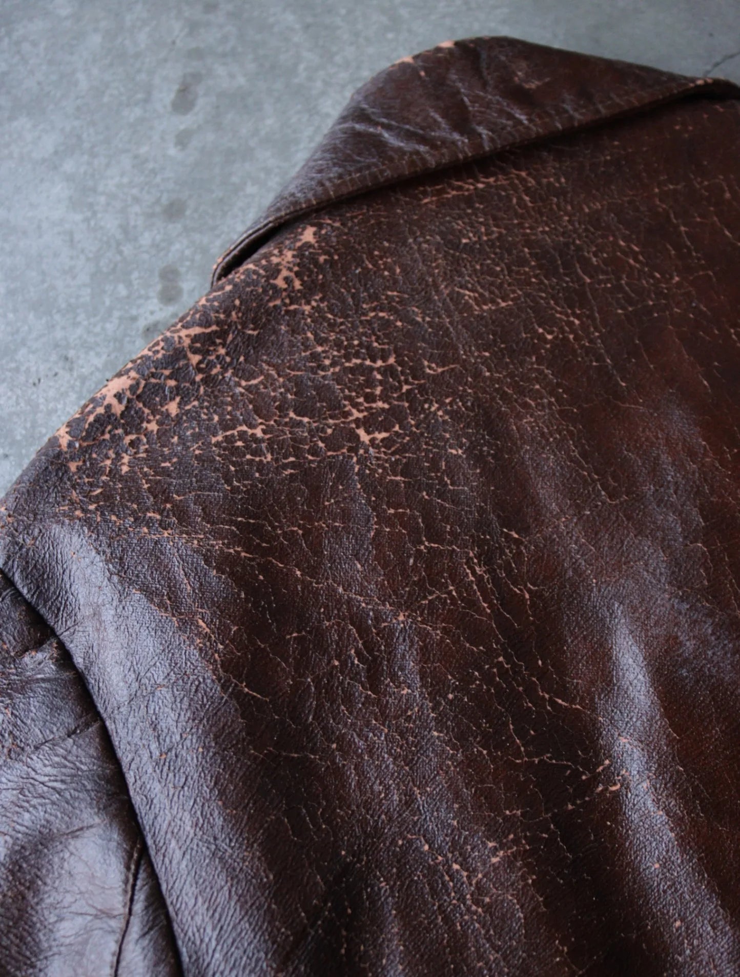 1980S FAUX LEATHER DOUBLKE BREASTED JACKET
