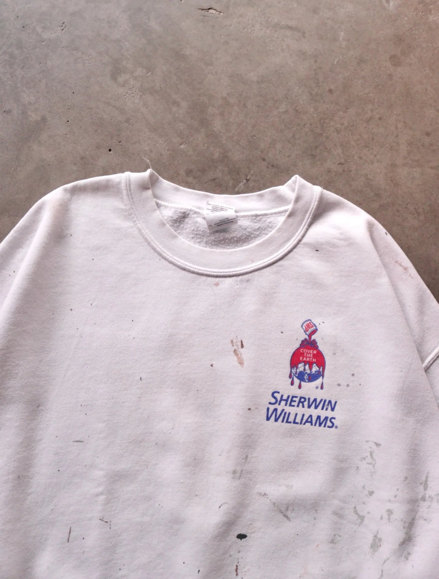 2000S PAINTED SHERWIN WILLIAMS SWEATSHIRT