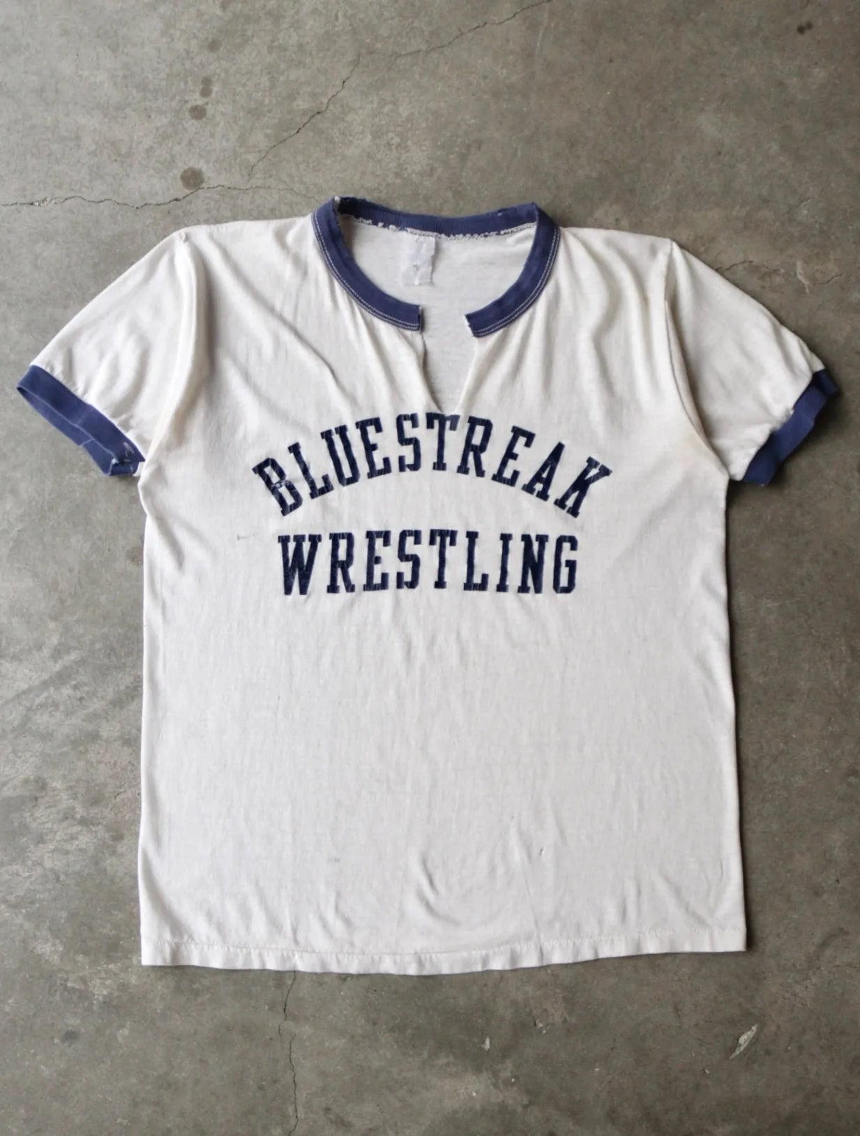 1980S BLUESTREAK WRESTLING TEE