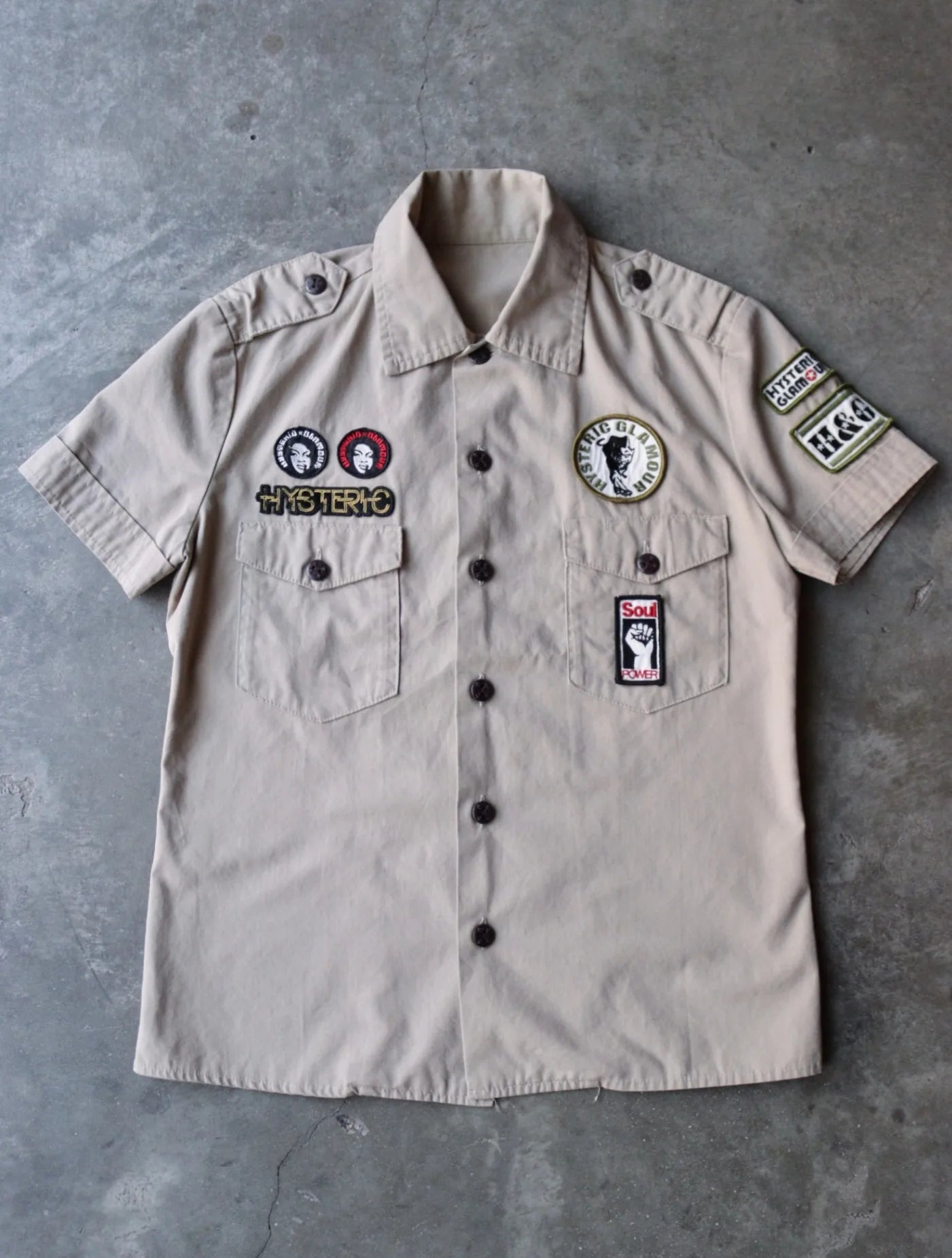 2000S HYSTERIC GLAMOUR BUTTON UP SHIRT