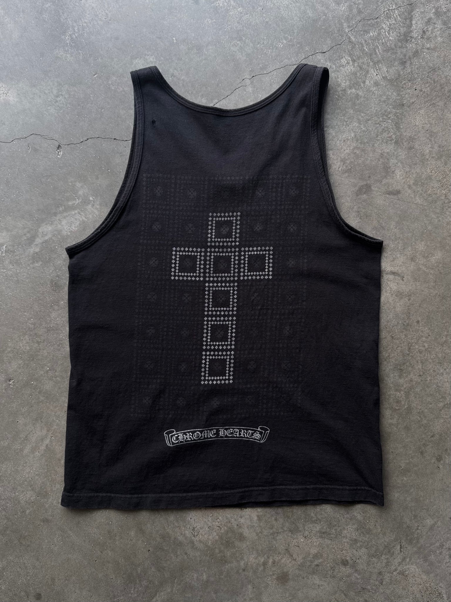 2000S CHROME HEARTS CROSS TANK TOP