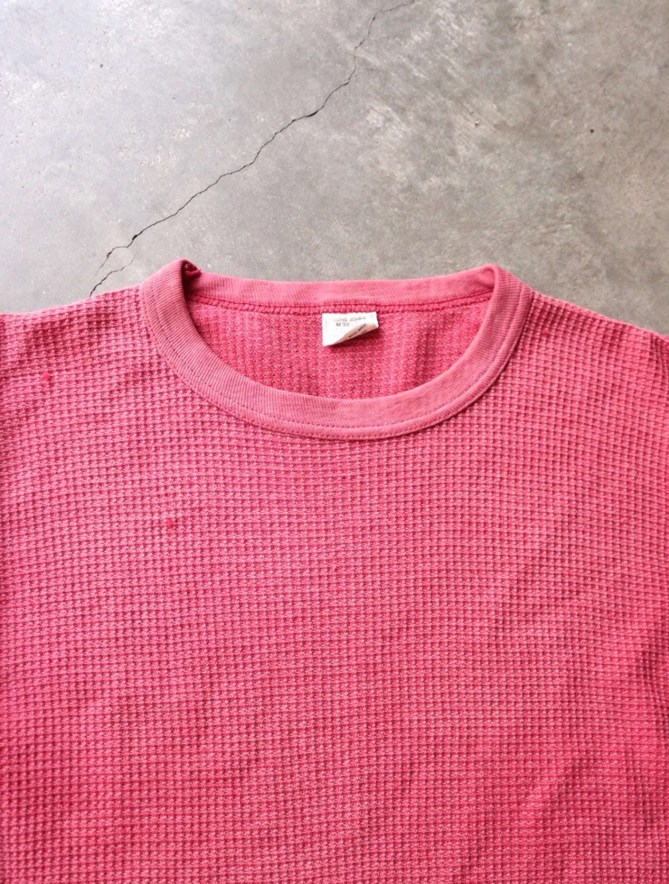 1980S FADED BLANK L/S THERMAL SHIRT
