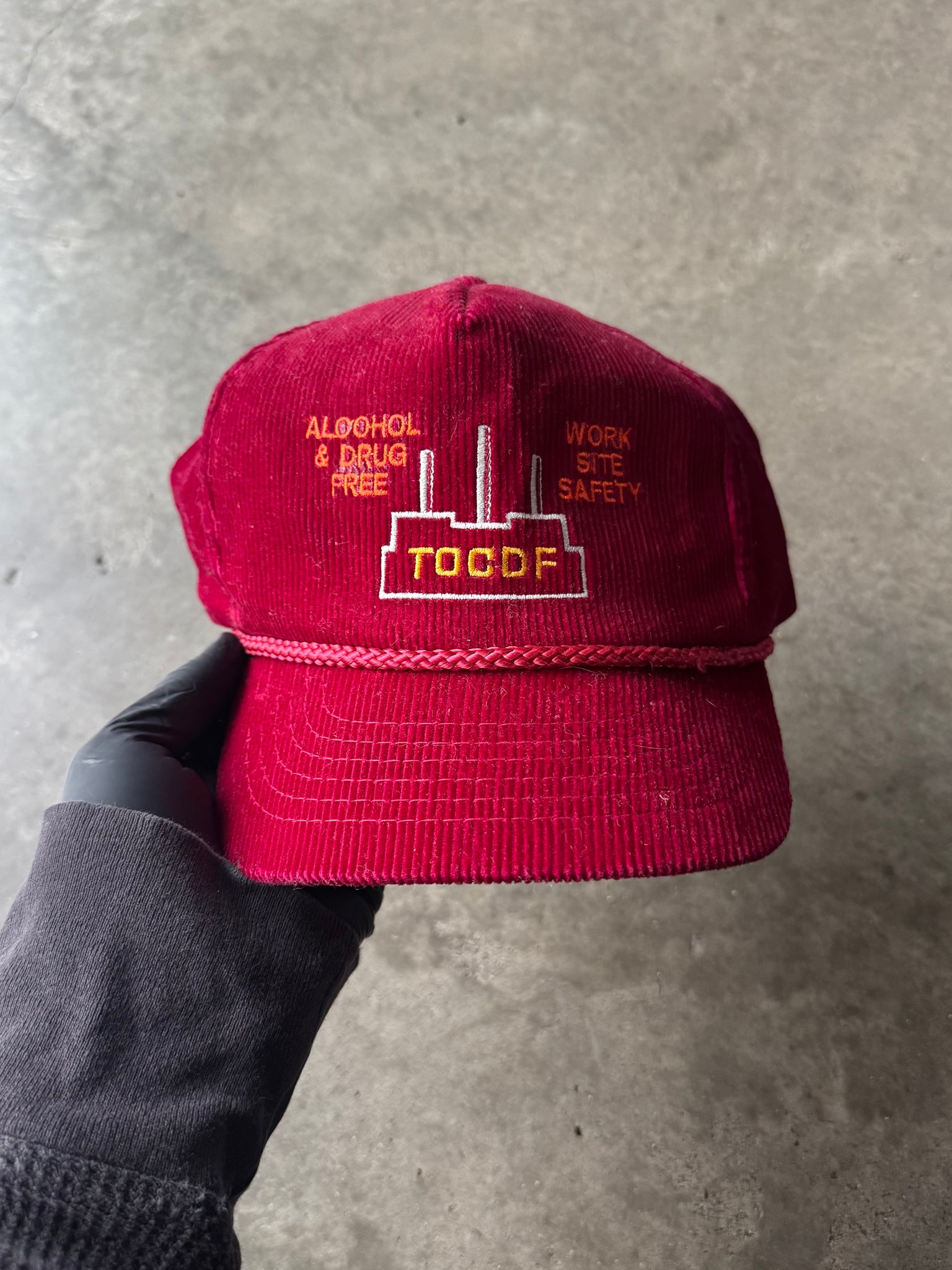 1990S CORDUROY WORK SITE HAT