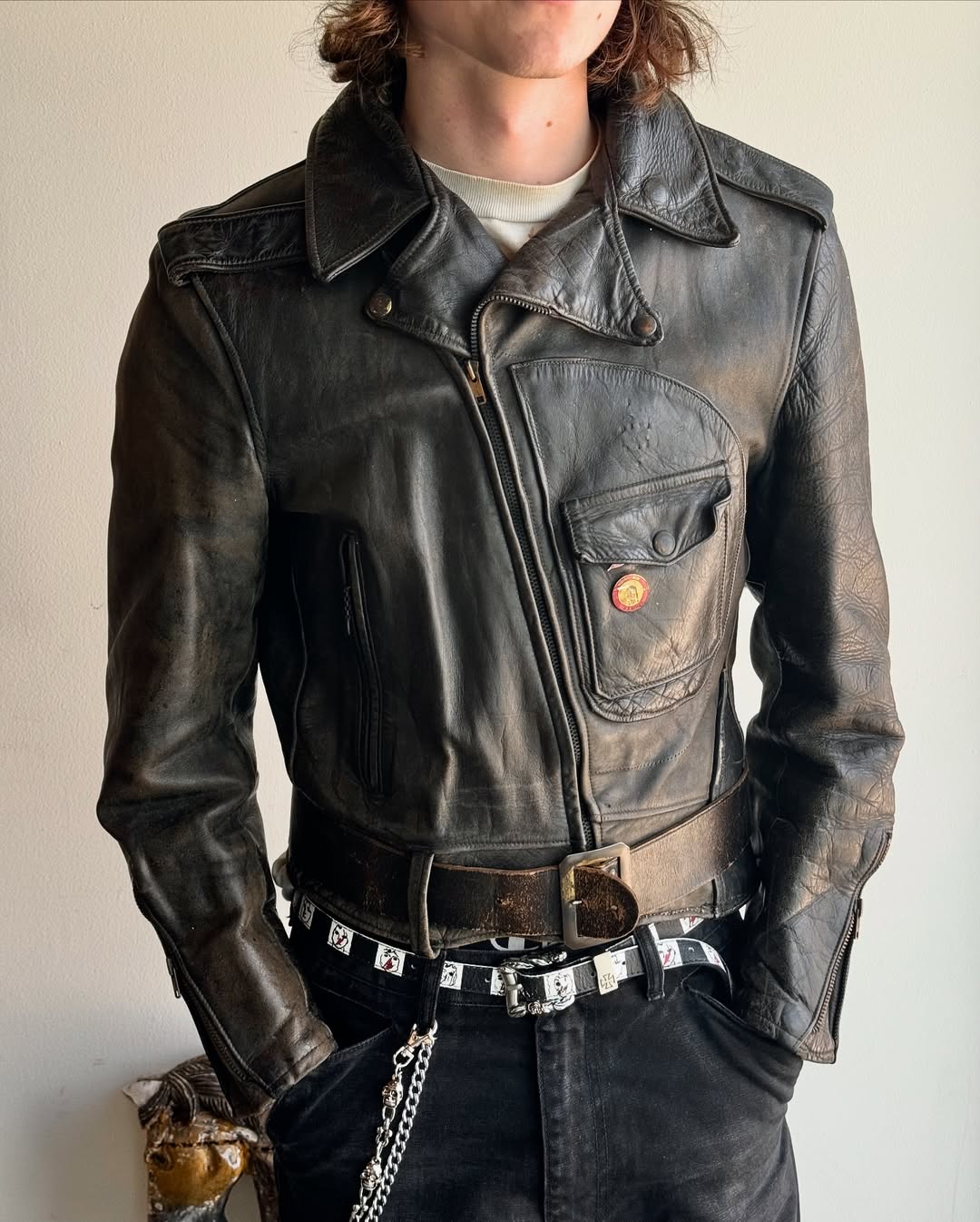 1940S HERCULES D-POCKET HORSEHIDE LEATHER JACKET