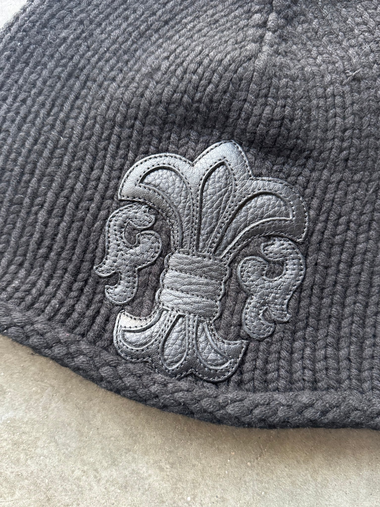 2000S CHROME HEARTS FLEUR PATCH BEANIE