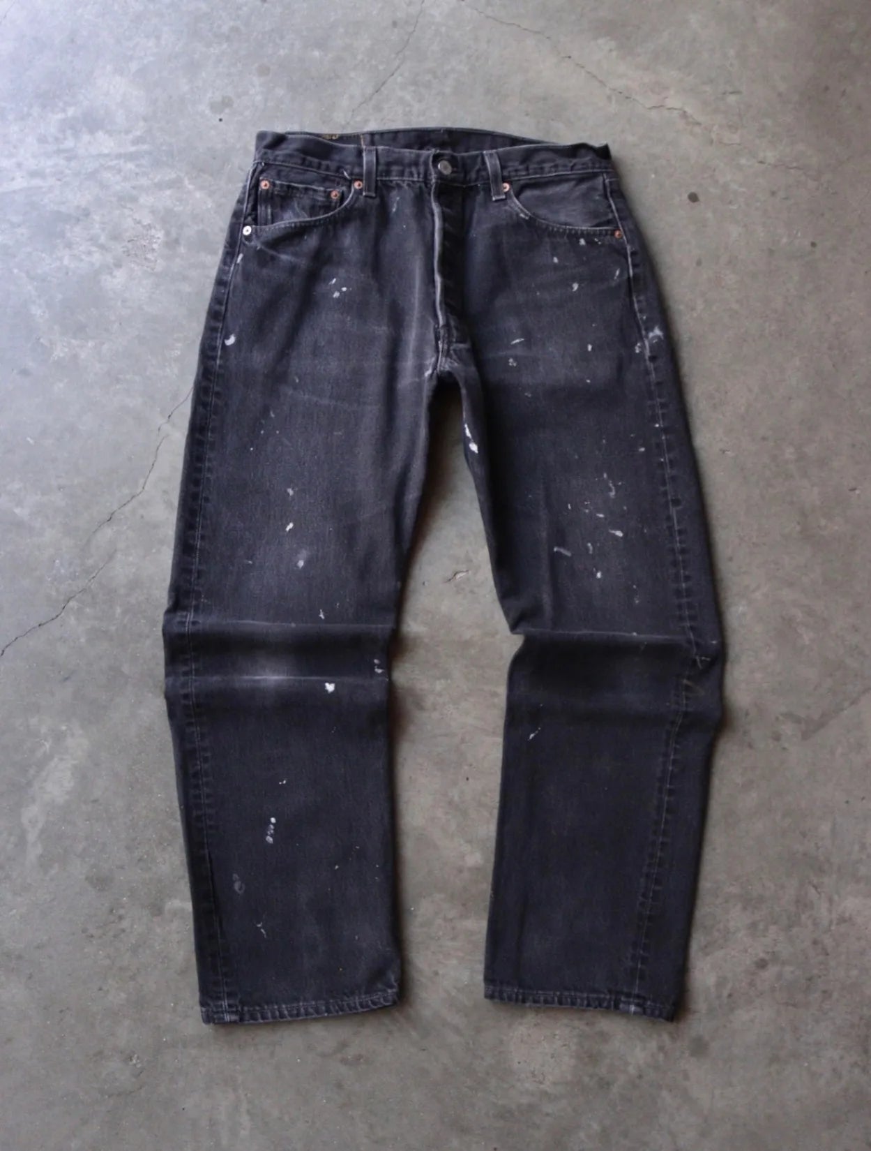 2000S LEVI'S PAINTED 501 DENIM PANTS
