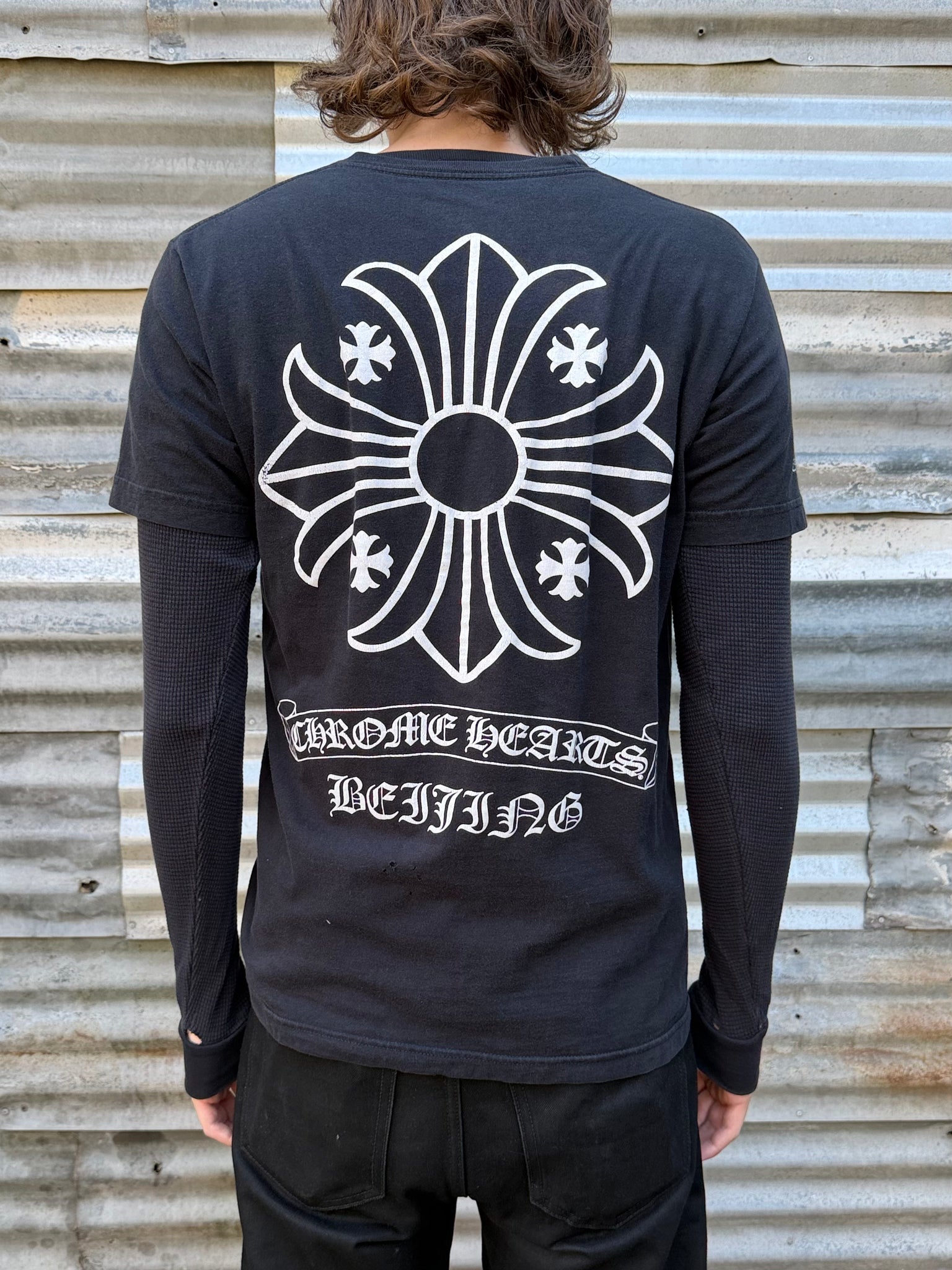 2000S CHROME HEARTS BEIJING CITY TEE + THERMAL SHIRT