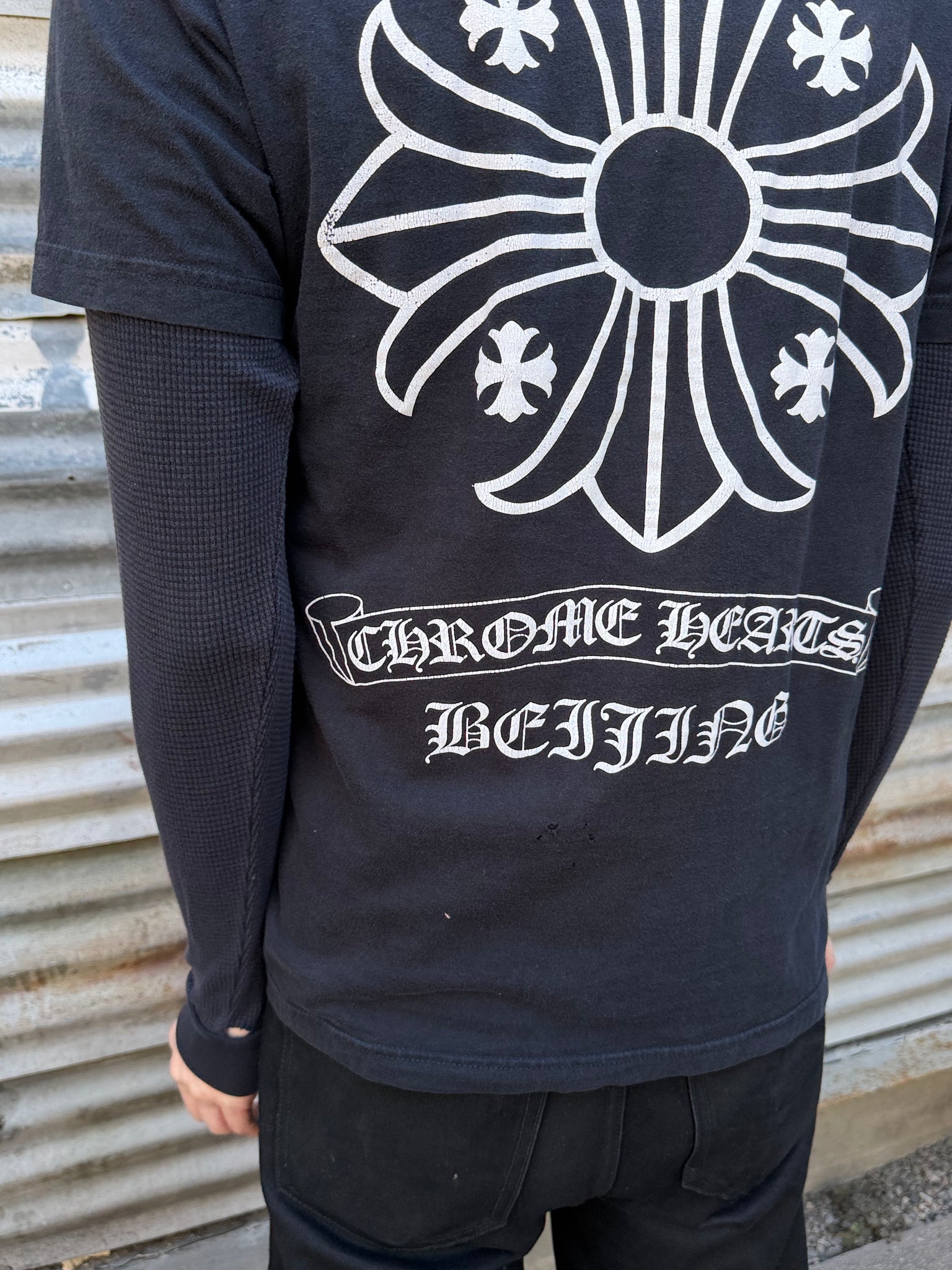 2000S CHROME HEARTS BEIJING CITY TEE + THERMAL SHIRT