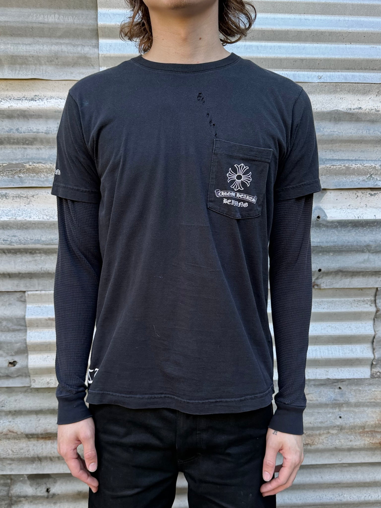 2000S CHROME HEARTS BEIJING CITY TEE + THERMAL SHIRT