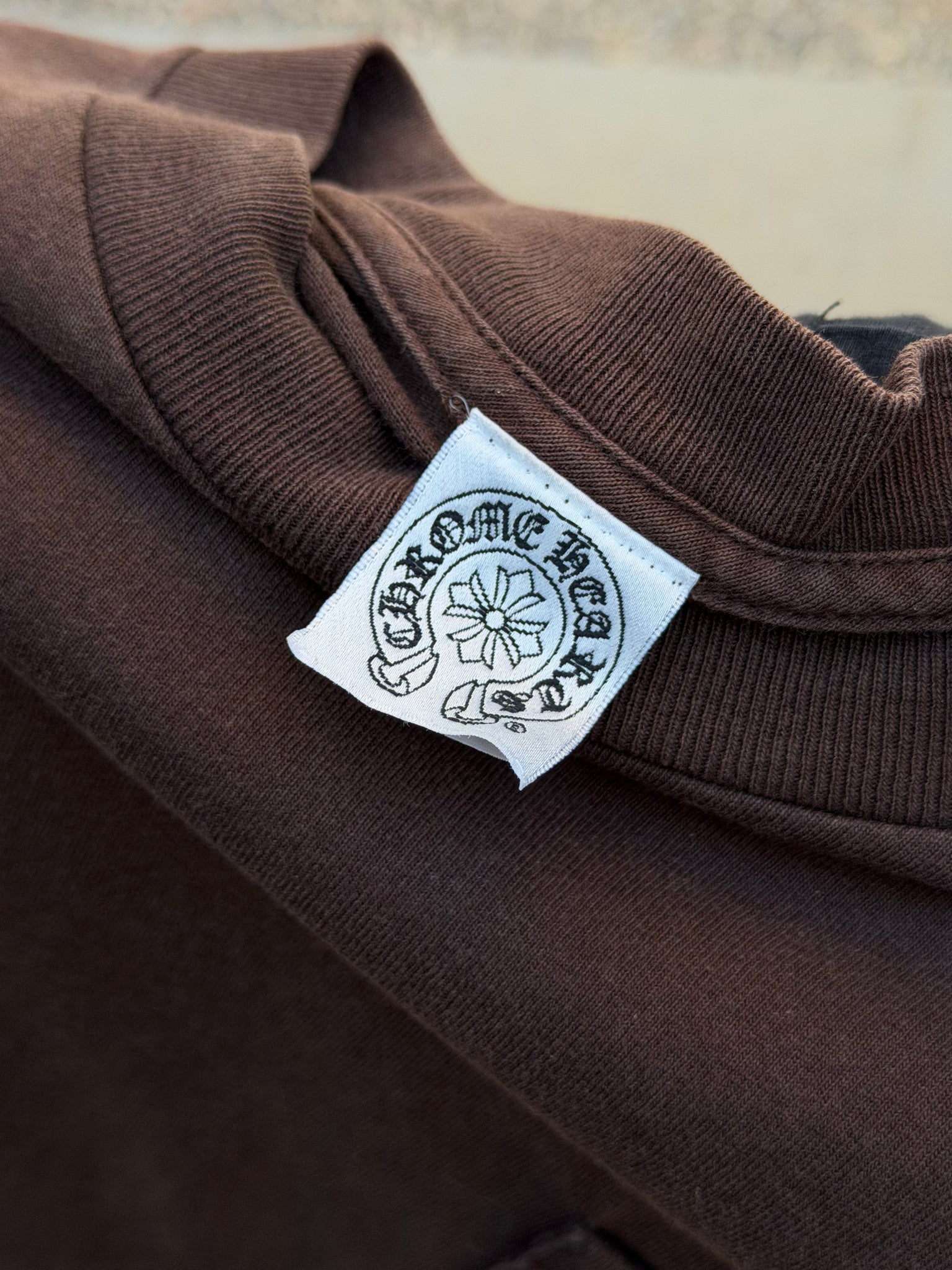 2000S CHROME HEARTS CHOCOLATE CROSSES L/S TEE