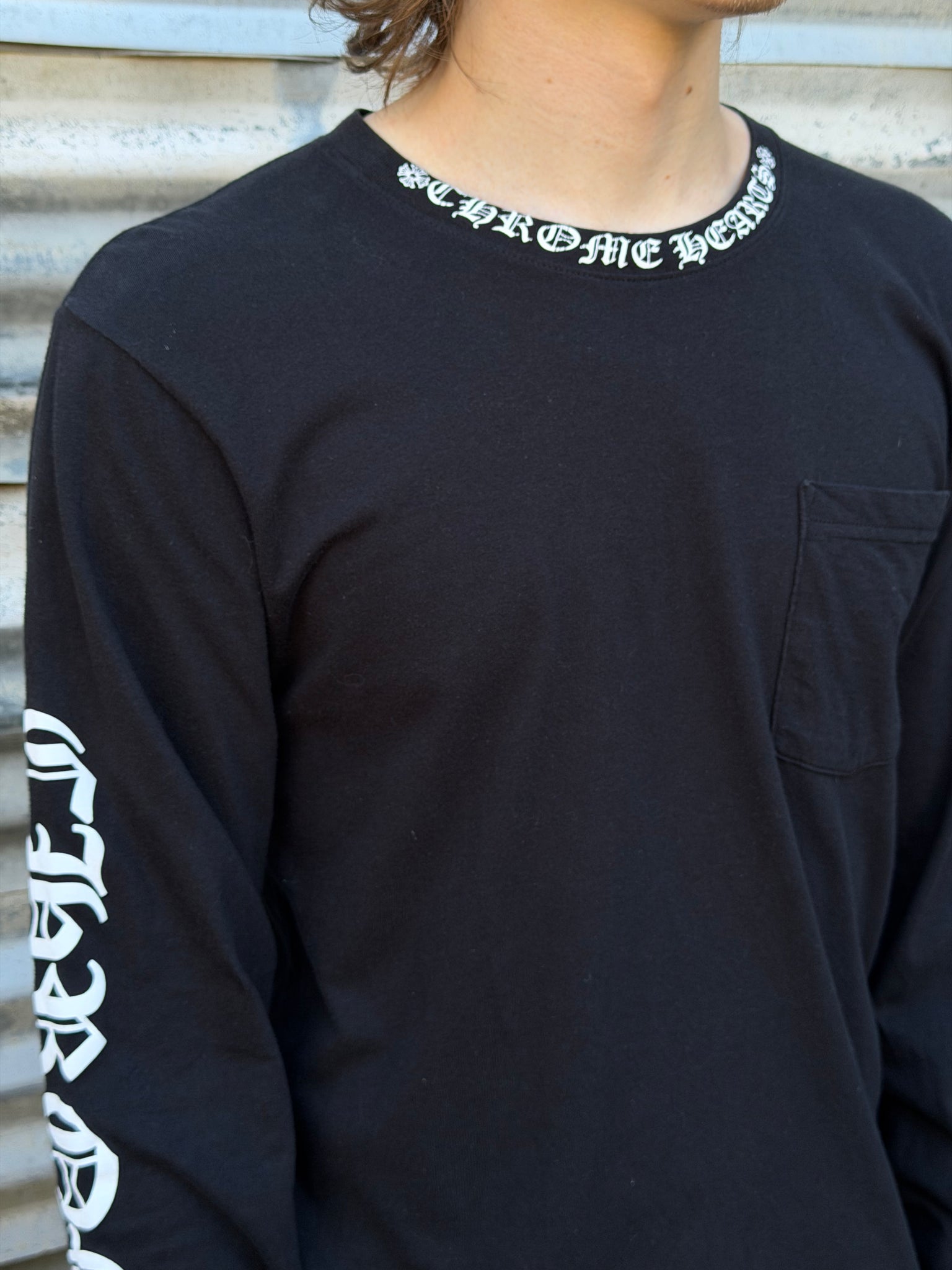 2000S CHROME HEARTS NECK LOGO TEE