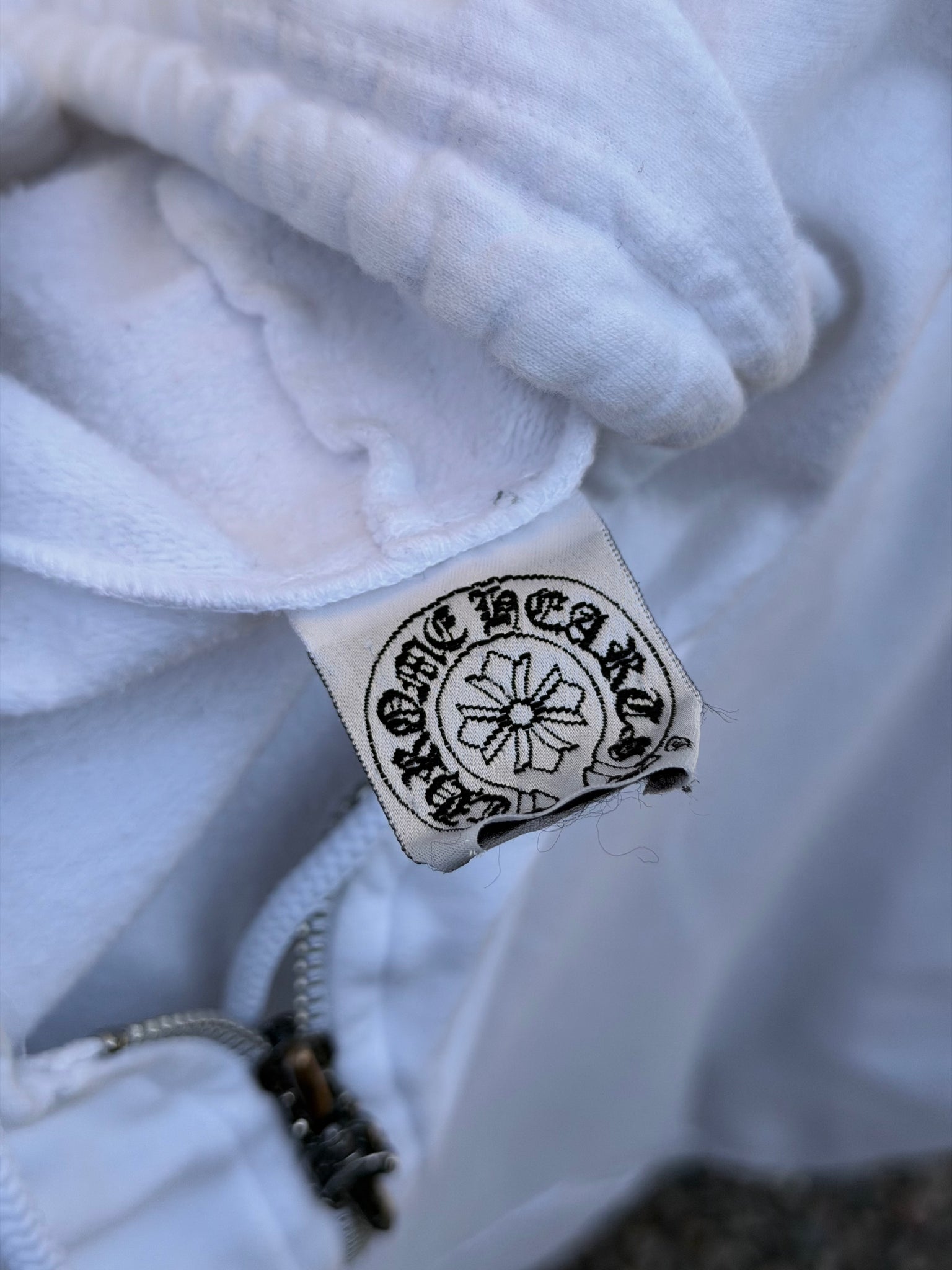 1990S CHROME HEARTS DAGGER ZIP HOODED SWEATSHIRT