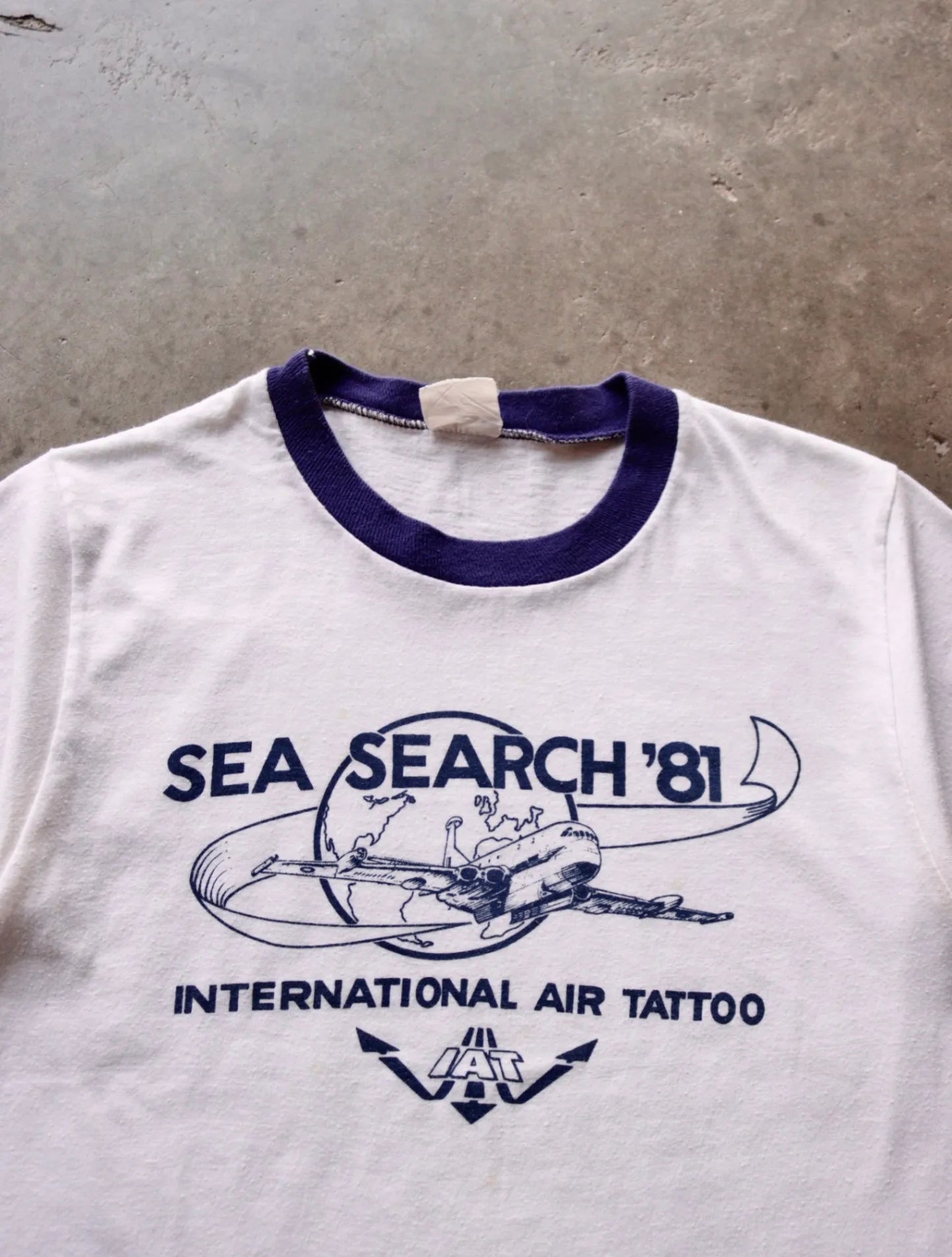 1980S SEA SEARCH TATTOO RINGER TEE