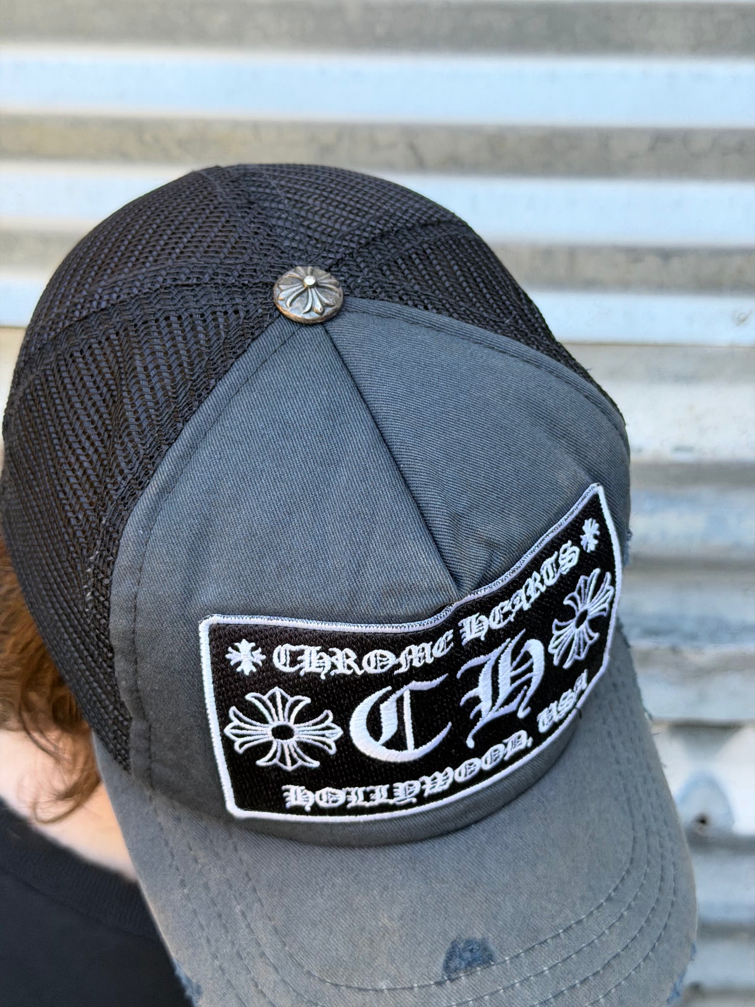 1990S FADED CHROME HEARTS HAT