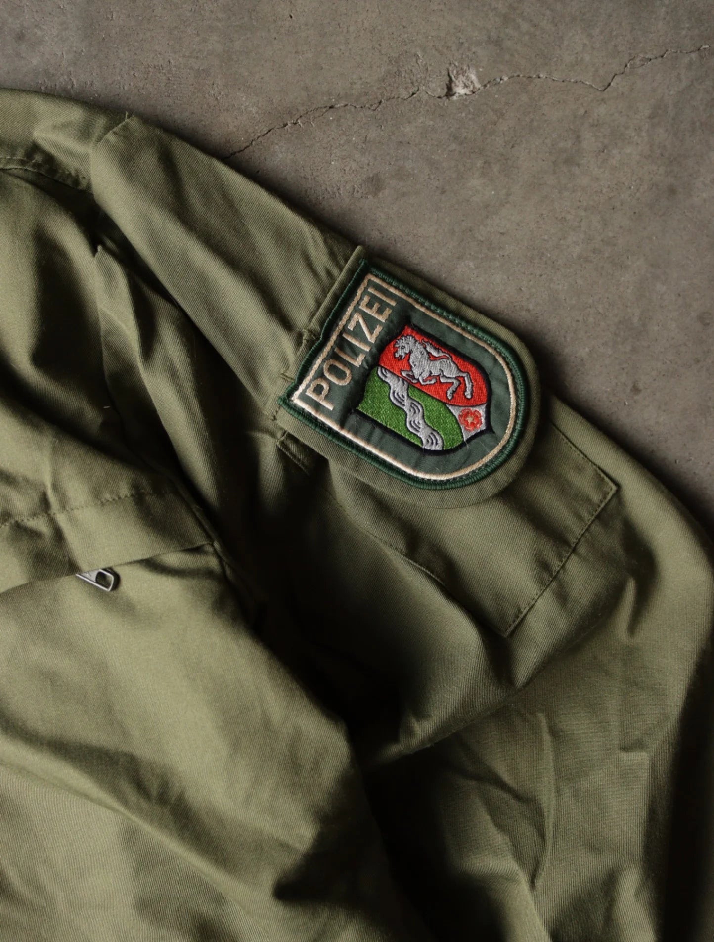 1990S GERMAN POLIZEI GREEN WORK JACKET