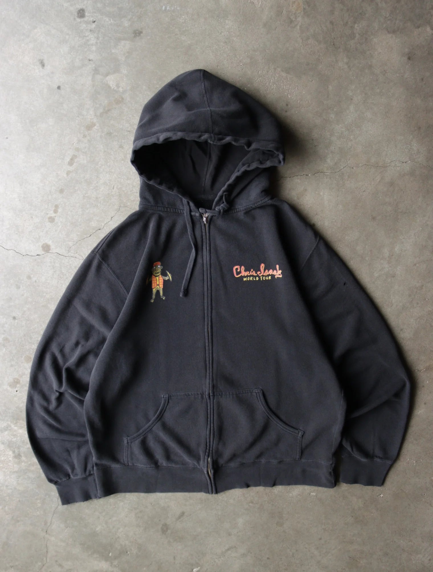 2000S CHRIS ISAAK HOODED ZIP UP SWEATSHIRT