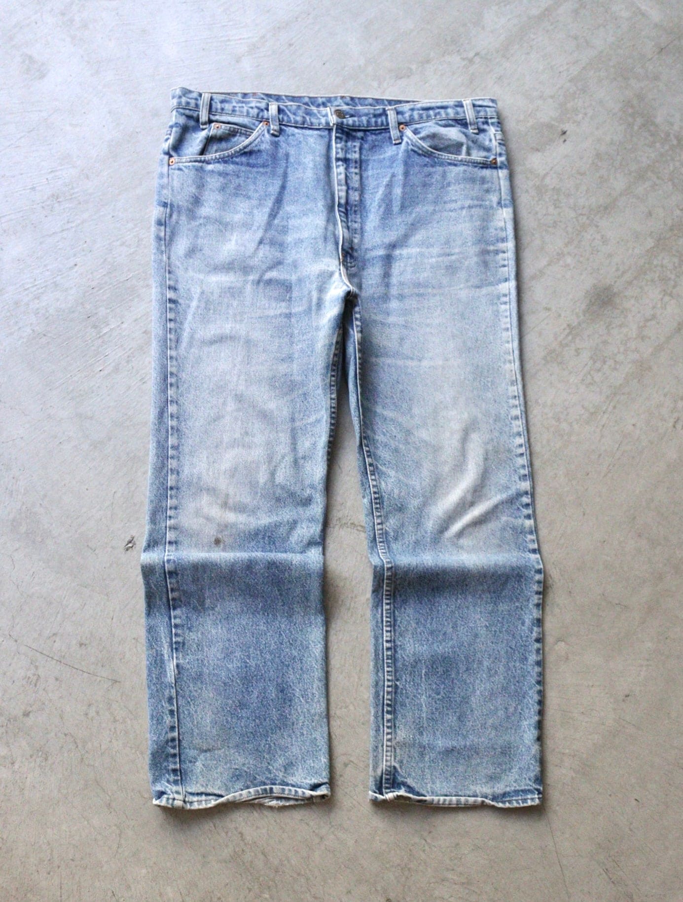 1980S FADED ORANGE TAB LEVI'S 517 DENIM PANTS