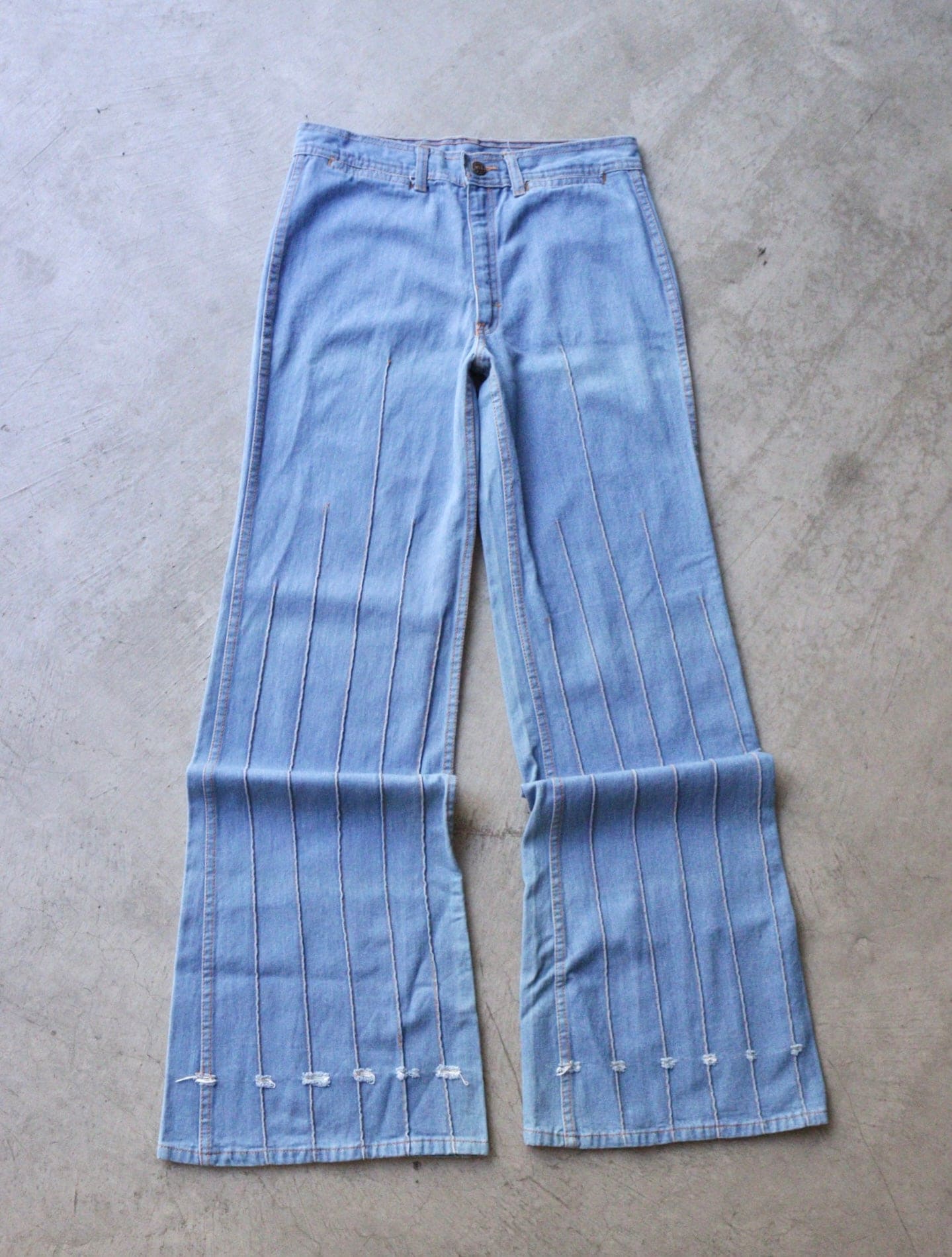 1970S FRONT SEAM BELLTTOM DENIM PANTS