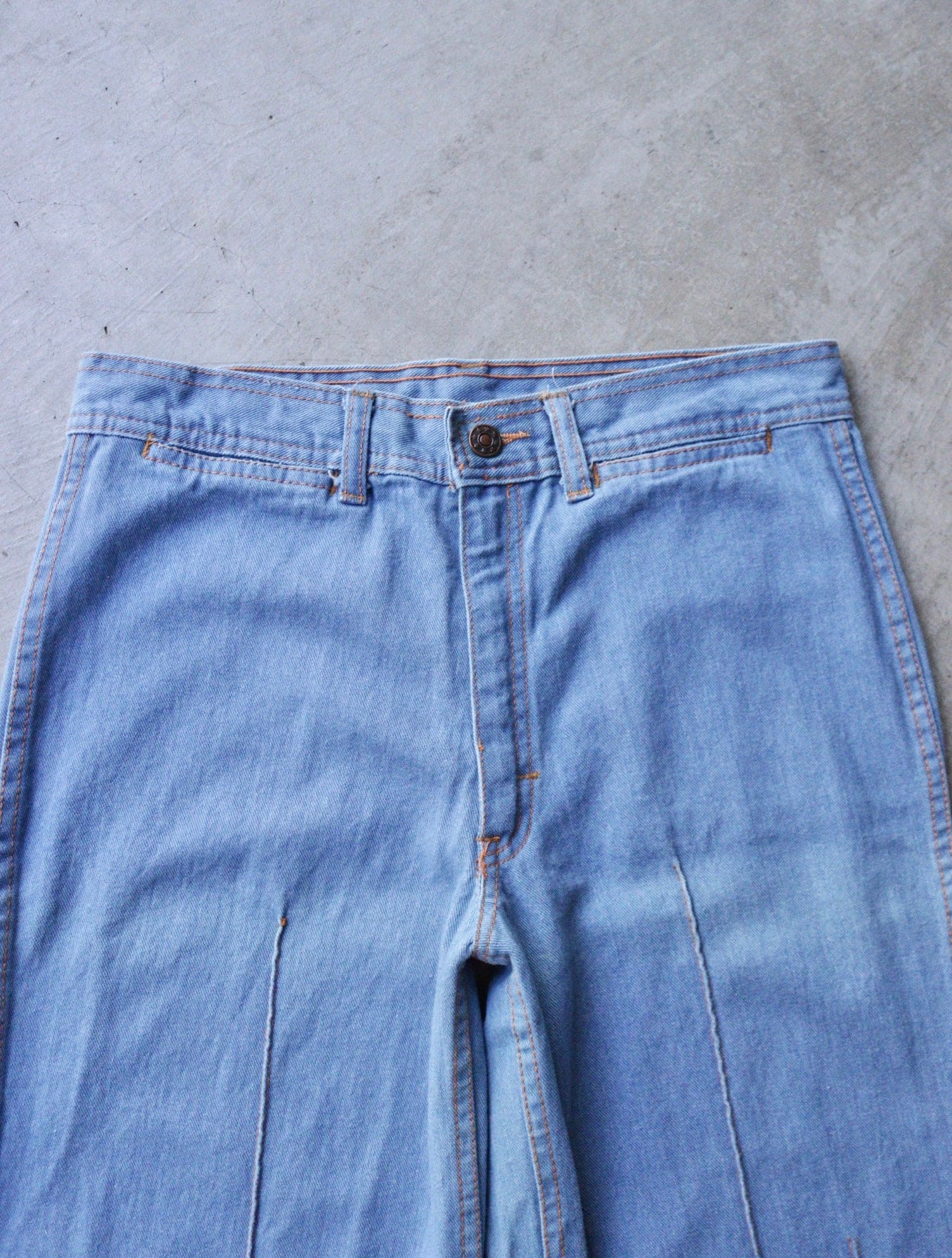 1970S FRONT SEAM BELLTTOM DENIM PANTS