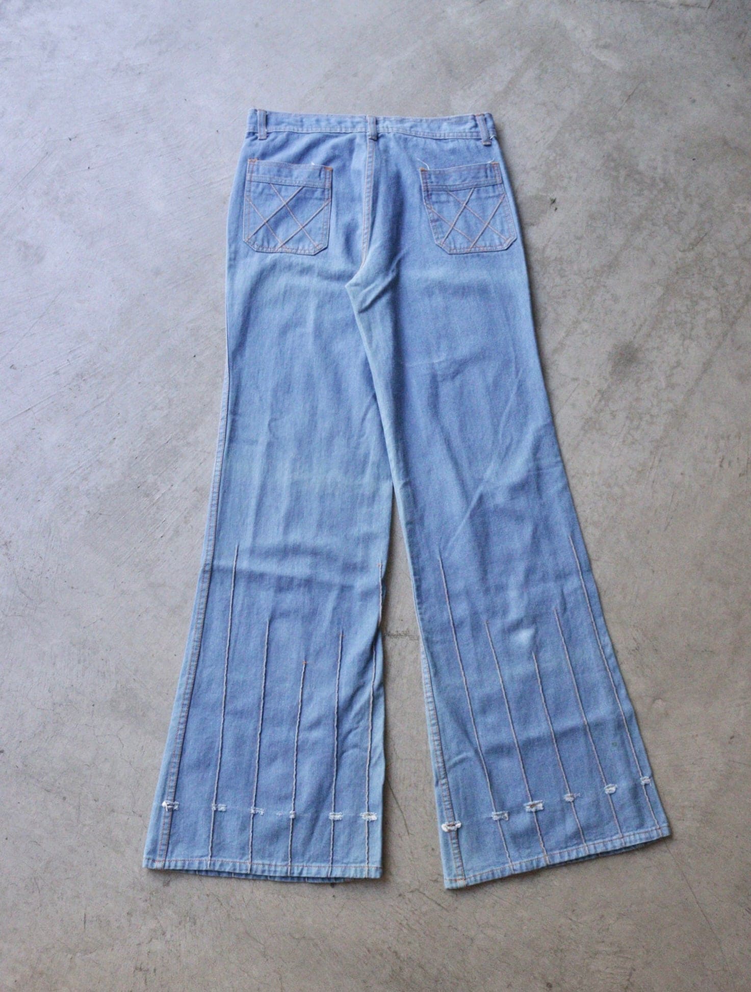 1970S FRONT SEAM BELLTTOM DENIM PANTS