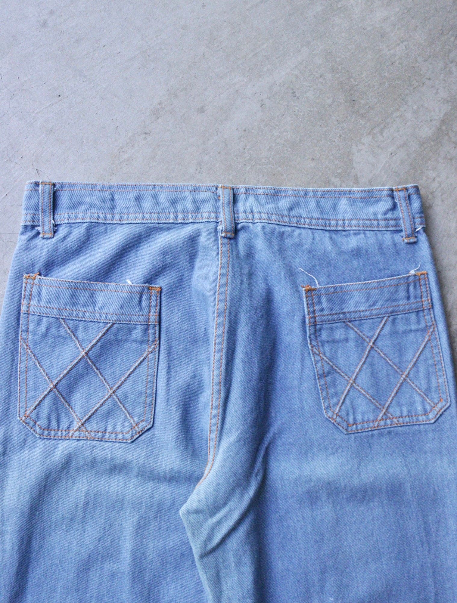 1970S FRONT SEAM BELLTTOM DENIM PANTS