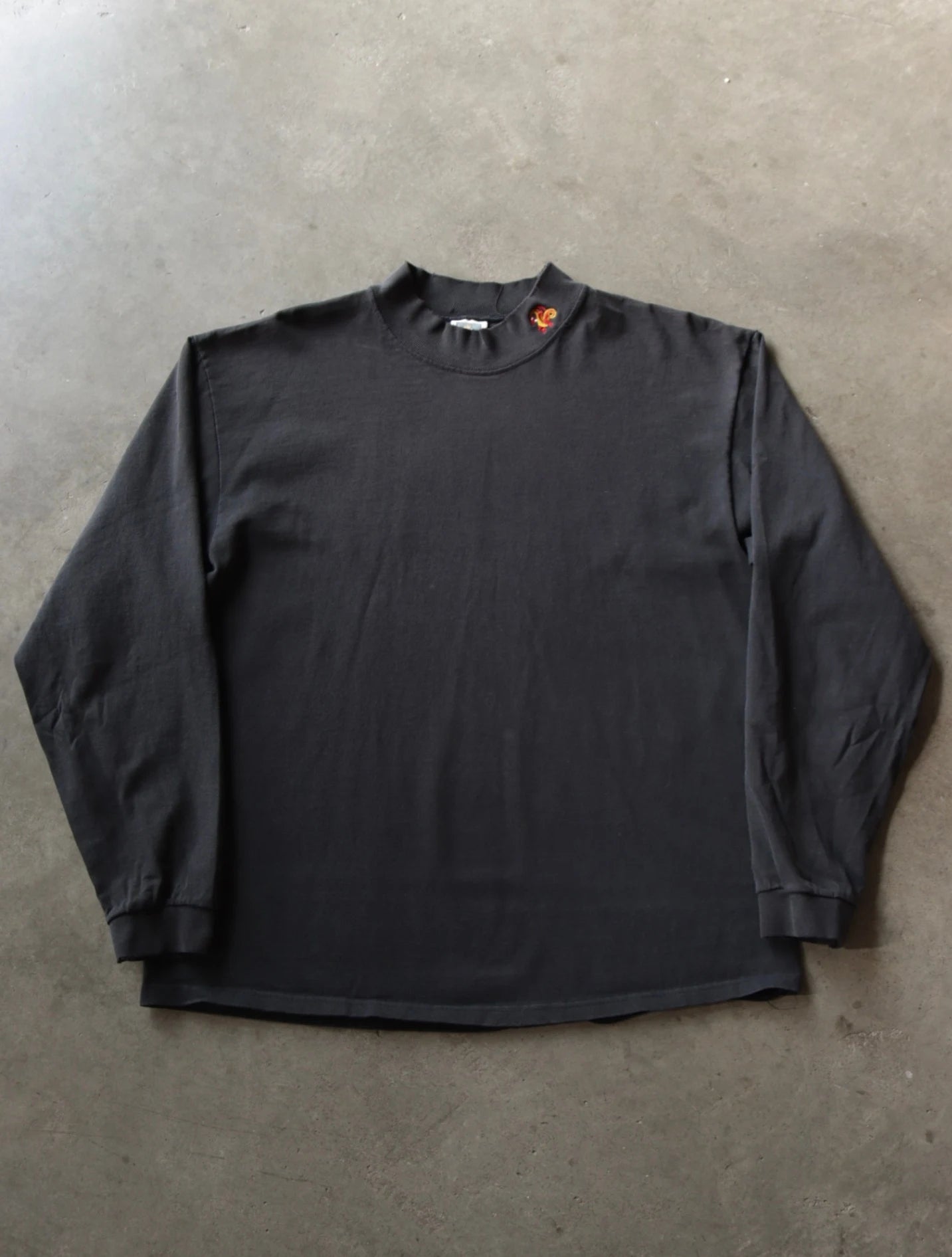 1990S FADED MOCK NECK L/S TEE