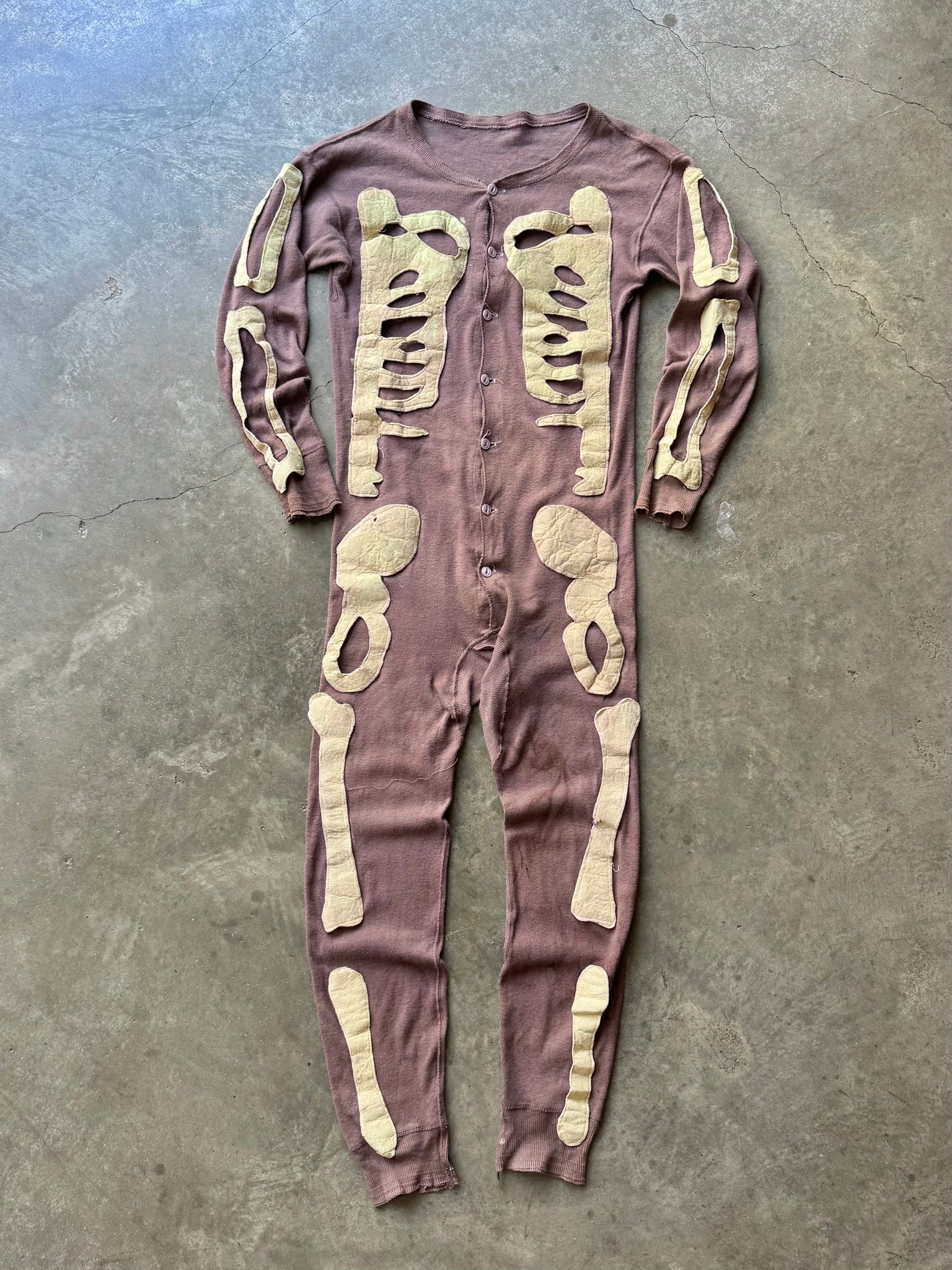 1930S SKELETON HALLOWEEN COSTUME UNDERGARMENT
