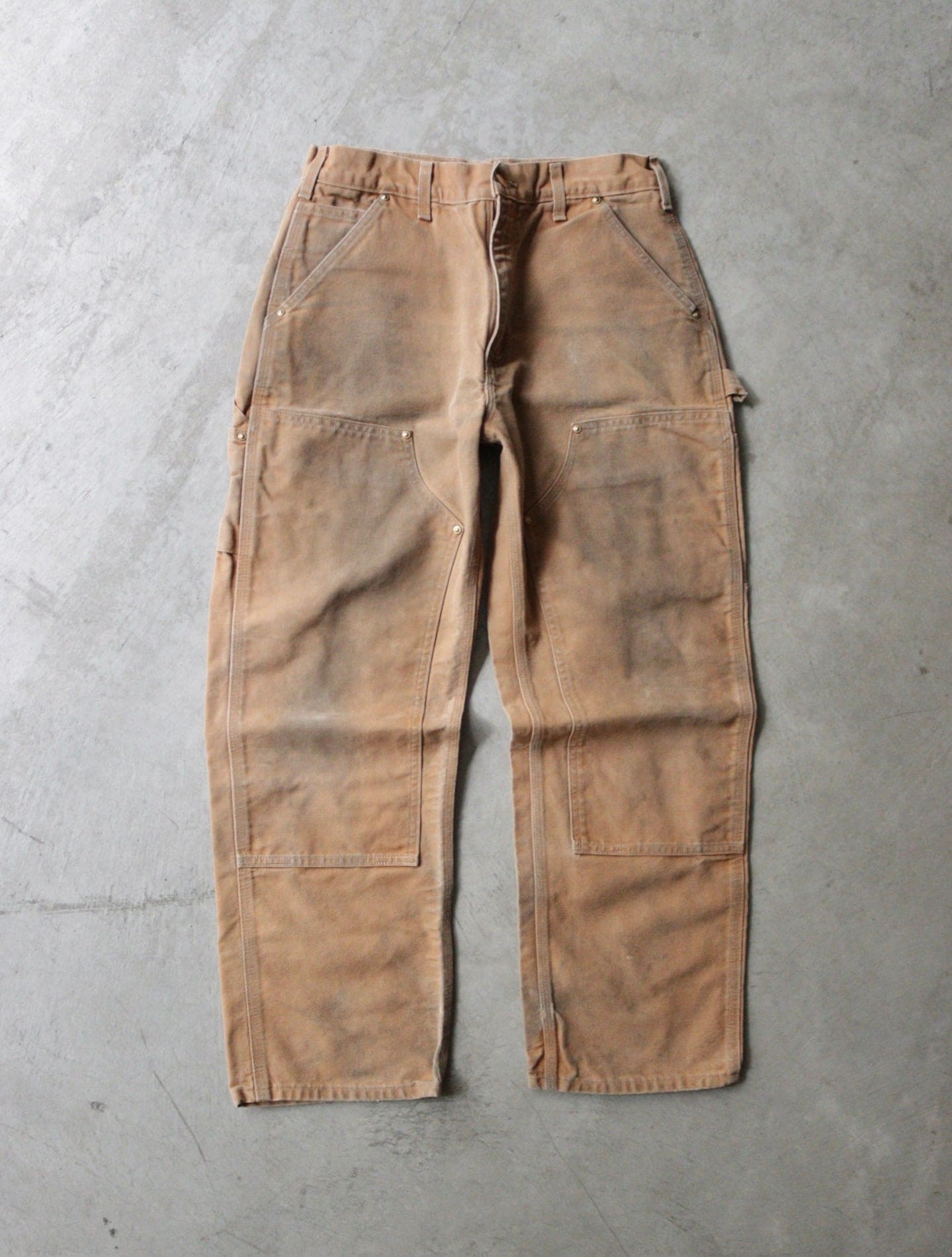 1990S STAINED DOUBLE KNEE CARHARTT PANTS