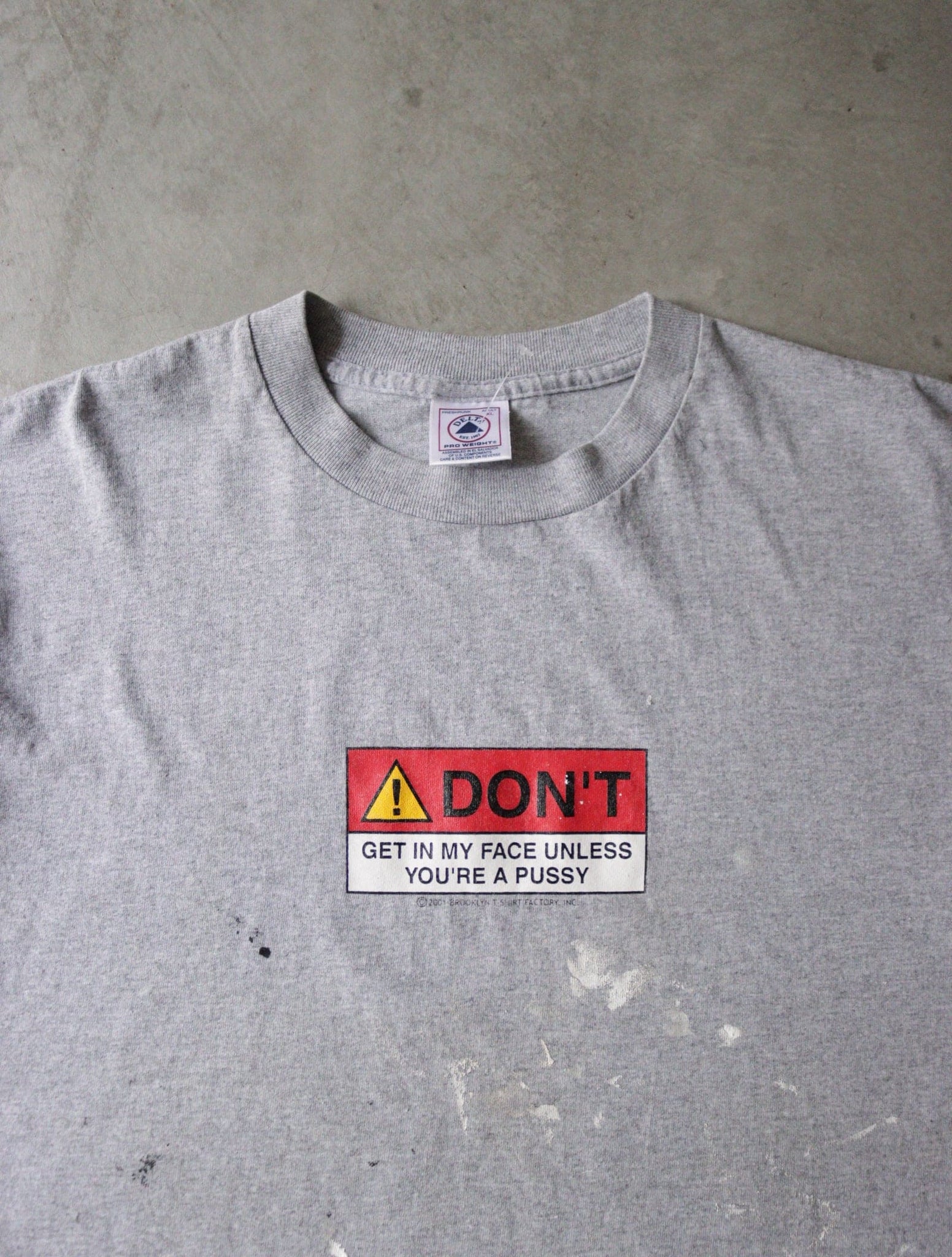 2000S CROPPED DON'T GET IN MY FACE TEE