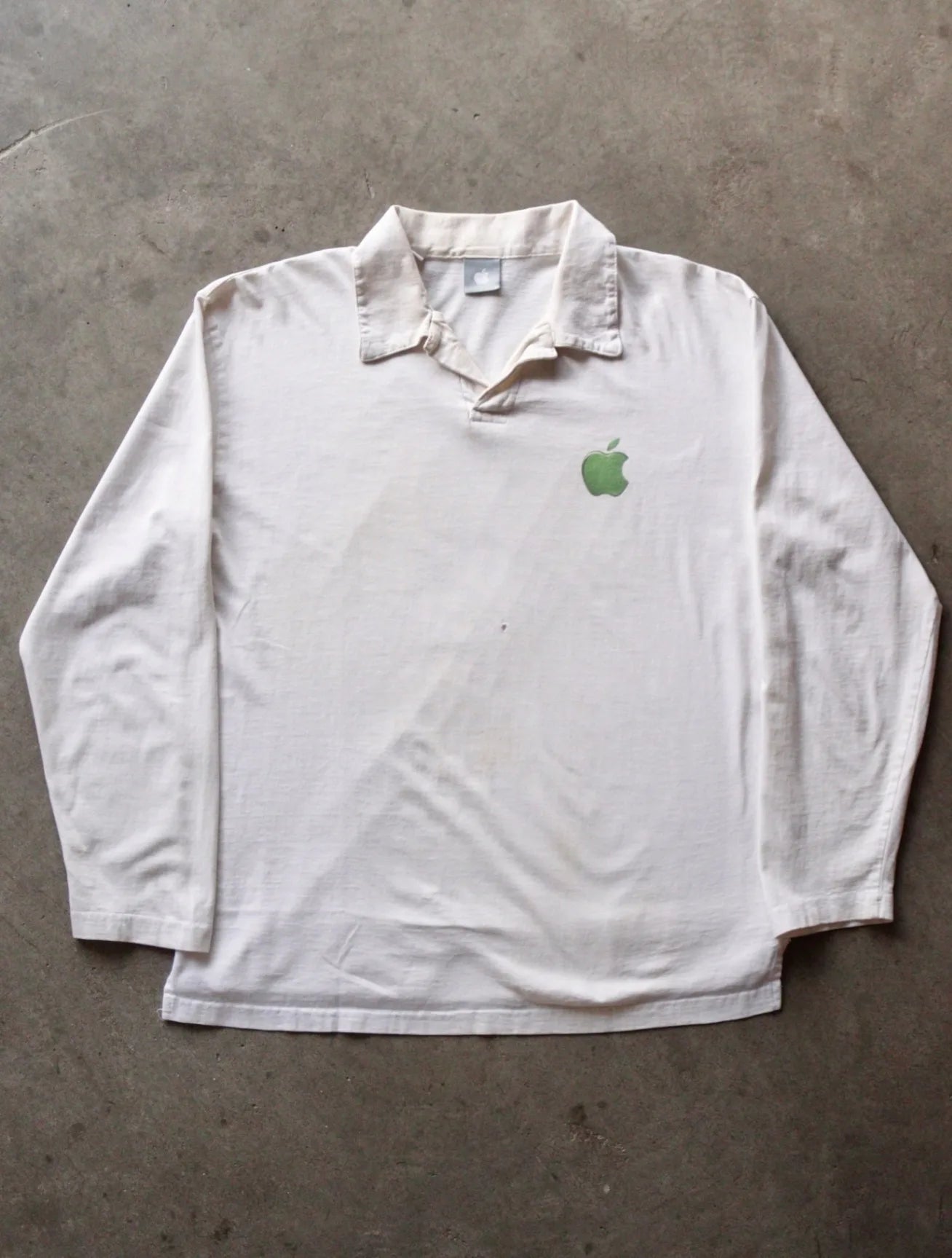 1990S APPLE COLLARED L/S TEE